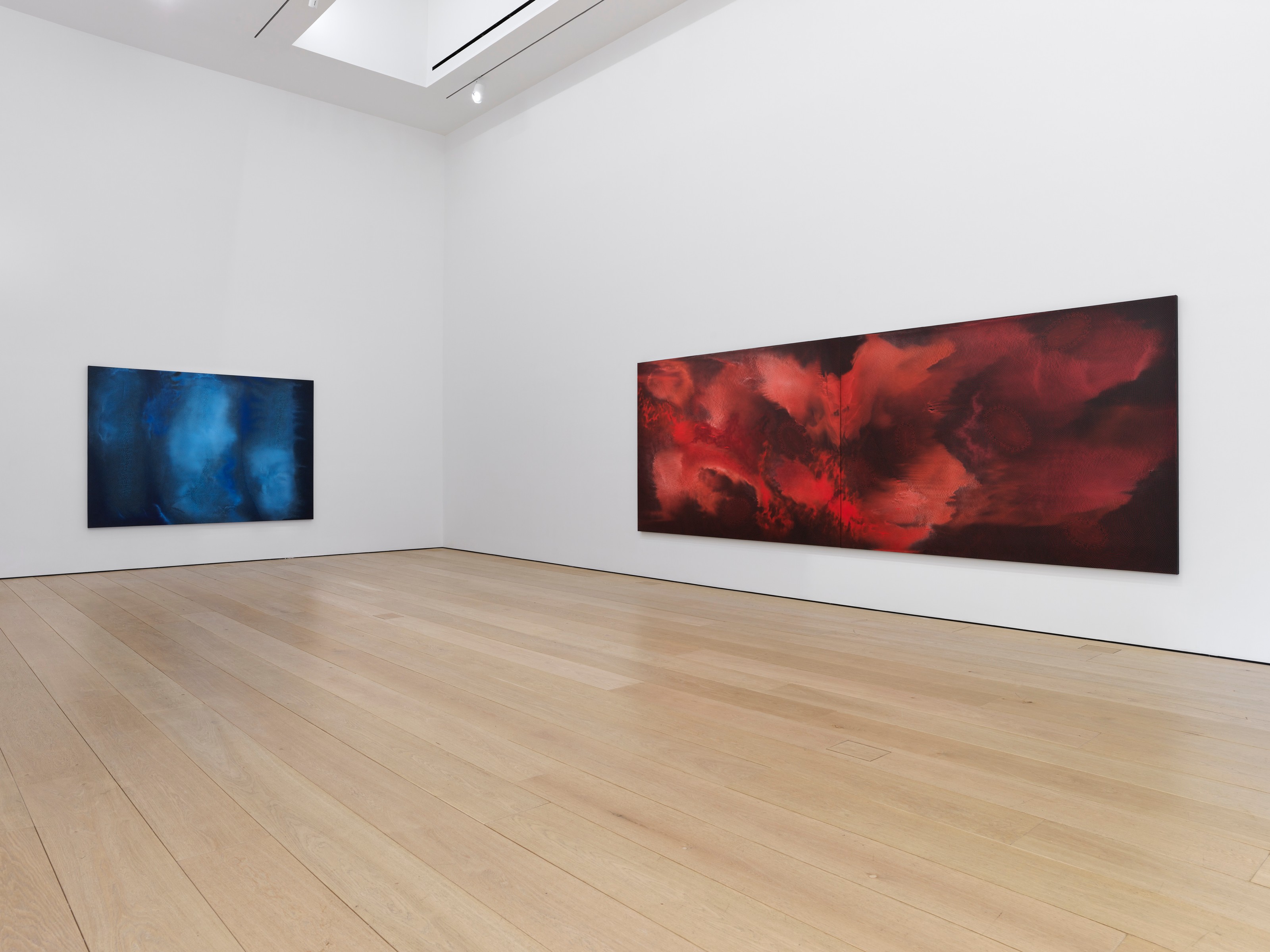 Installation view of Shirazeh Houshiary at Lehmann Maupin New York