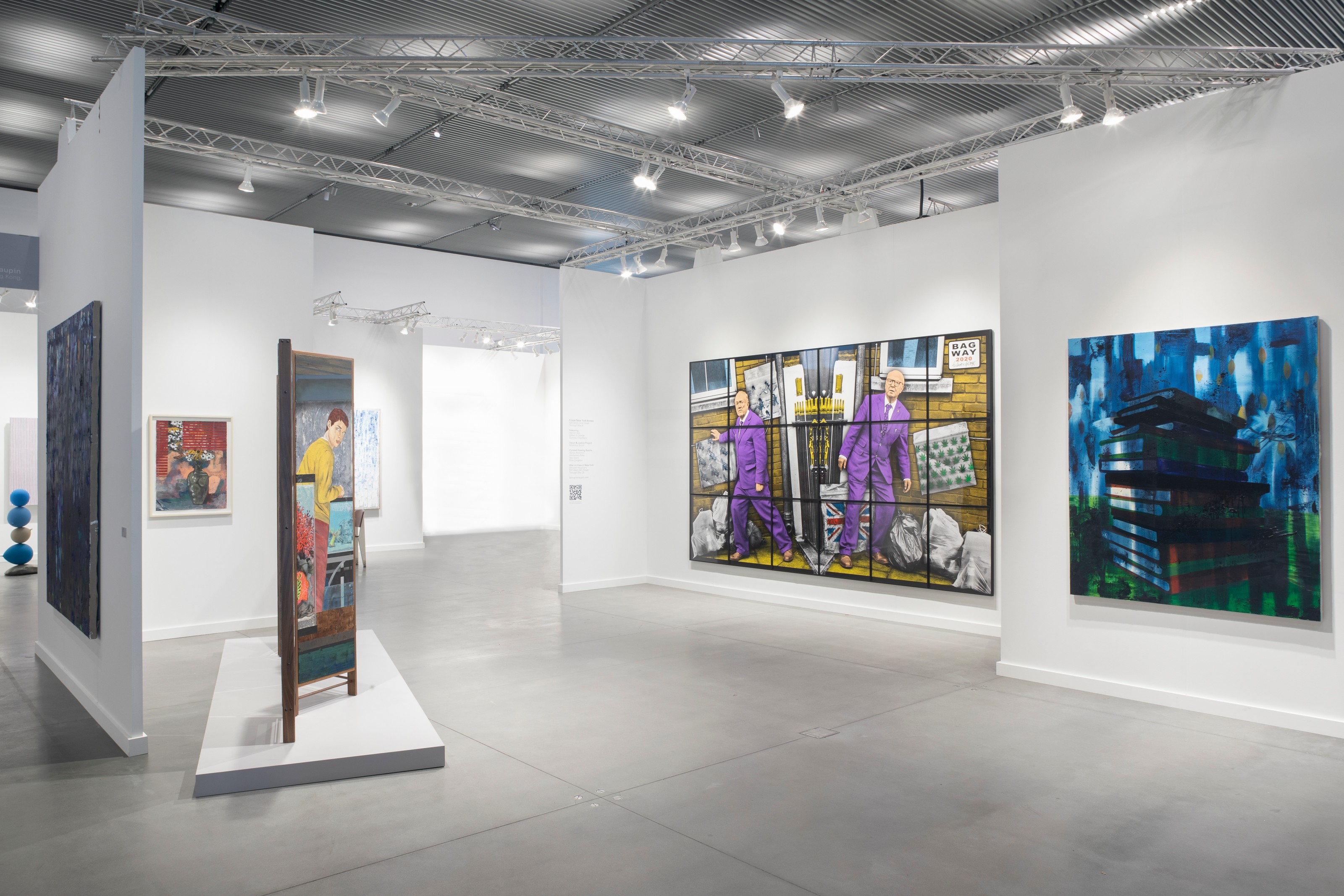 Installation view of Lehmann Maupin, Booth A05 at Frieze New York