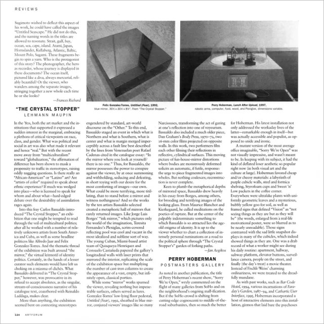 Artforum Article