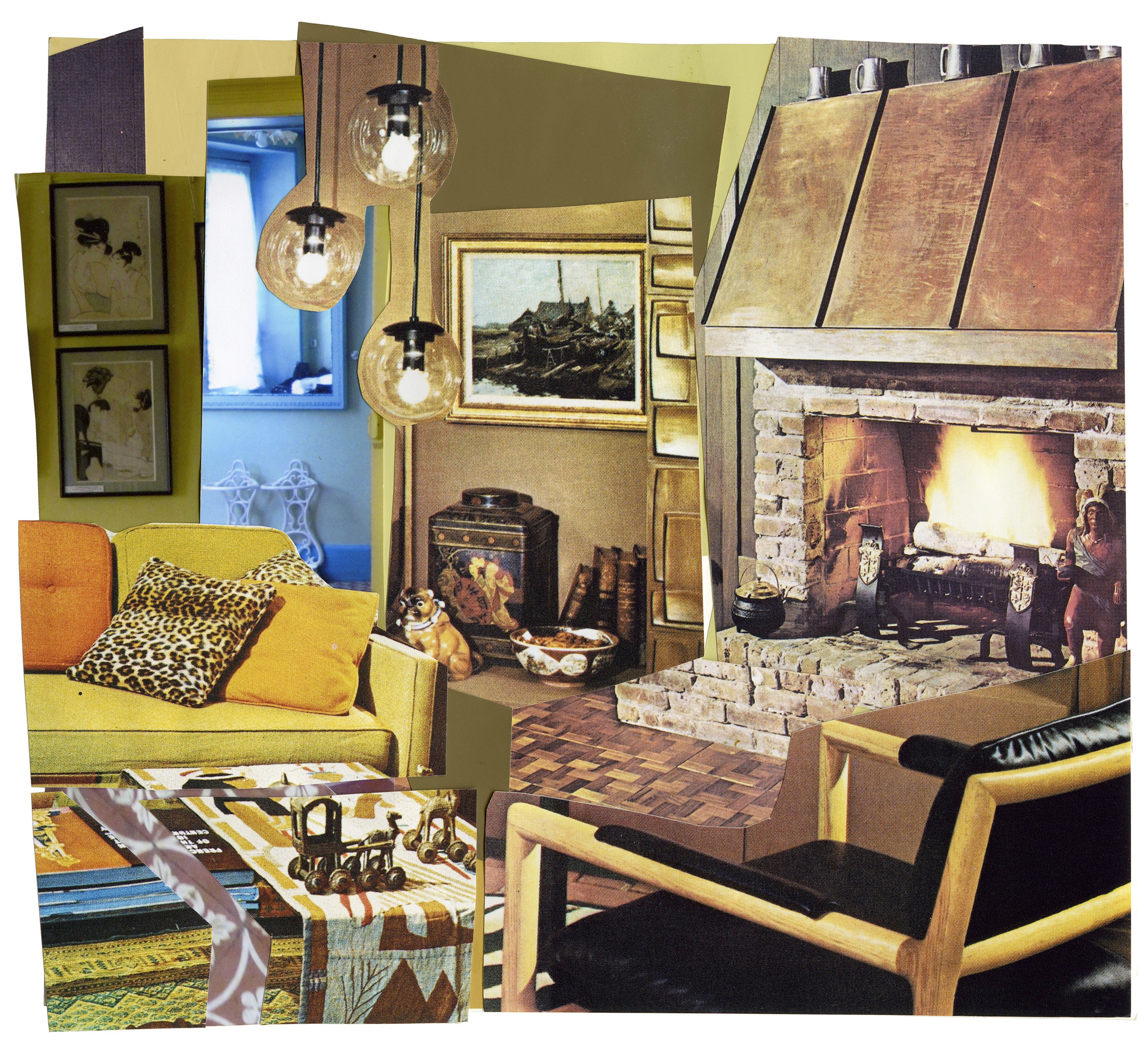 Collage by Mickalene Thomas