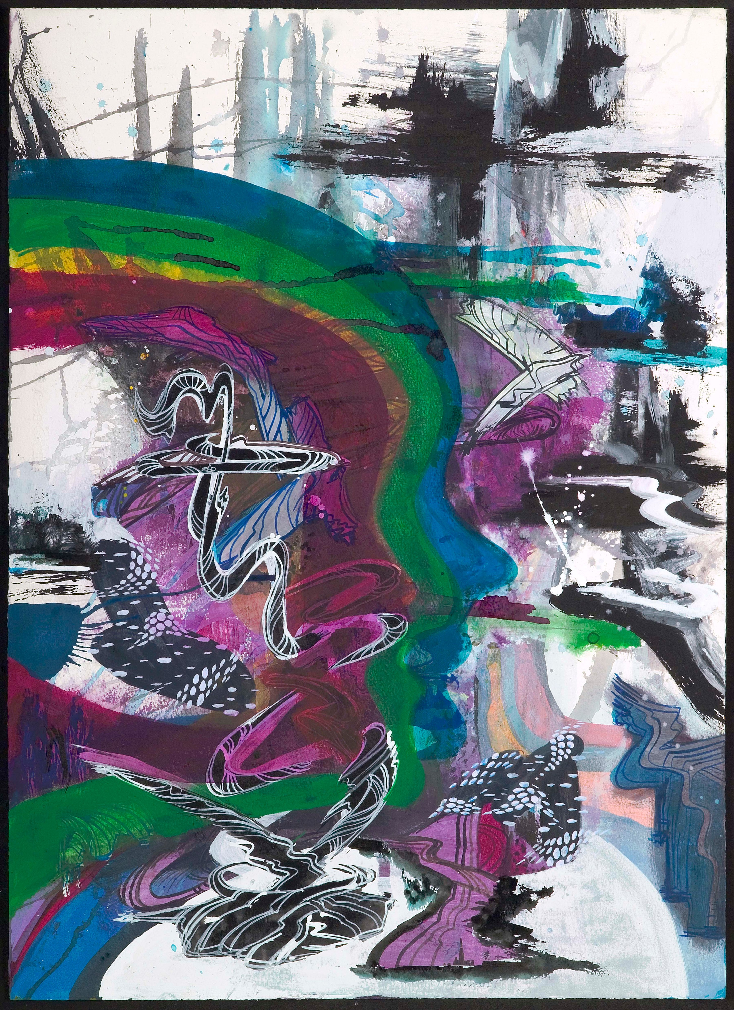Work on paper by Suling Wang