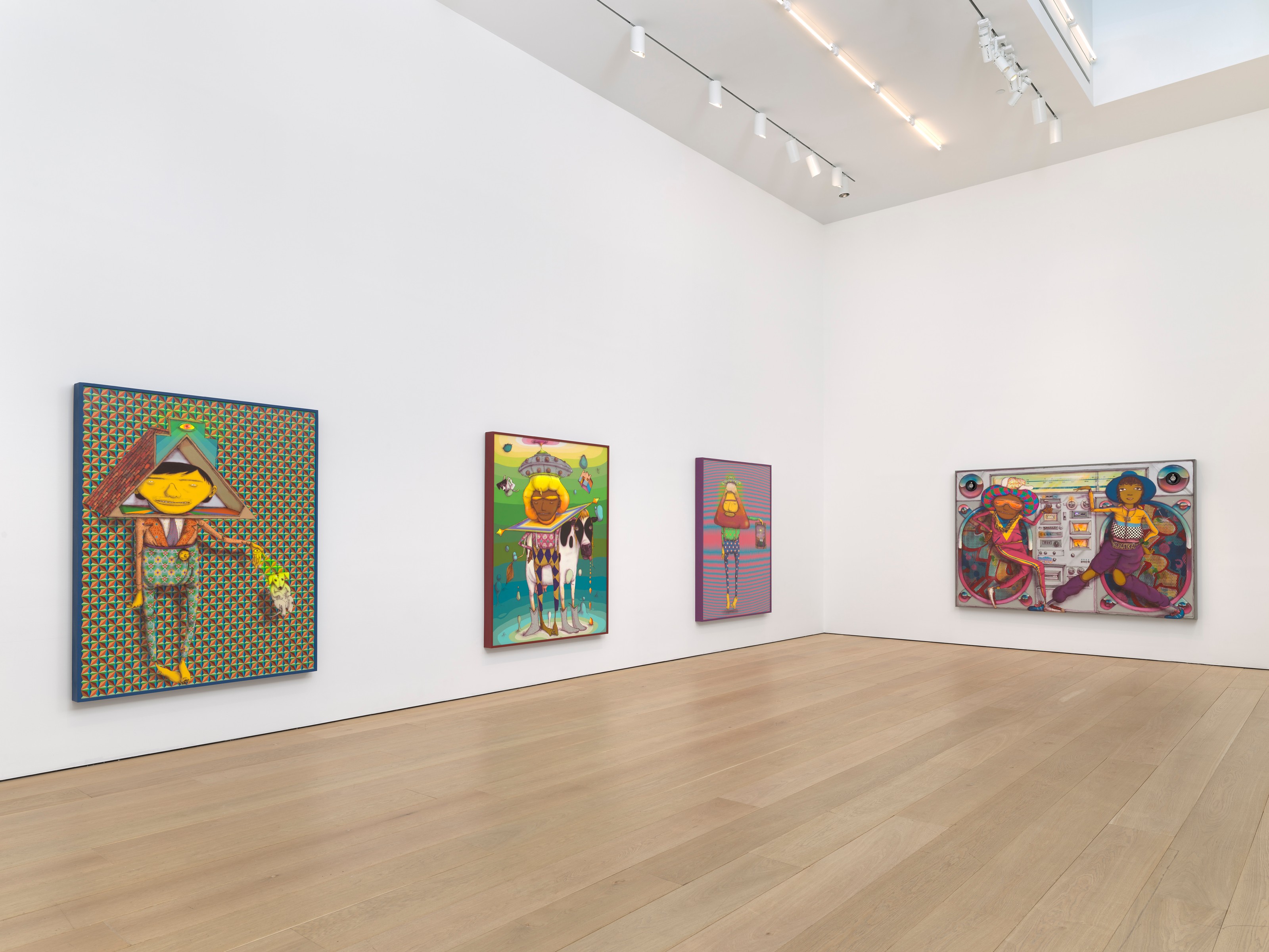 Installation view of OSGEMEOS at Lehmann Maupin New York