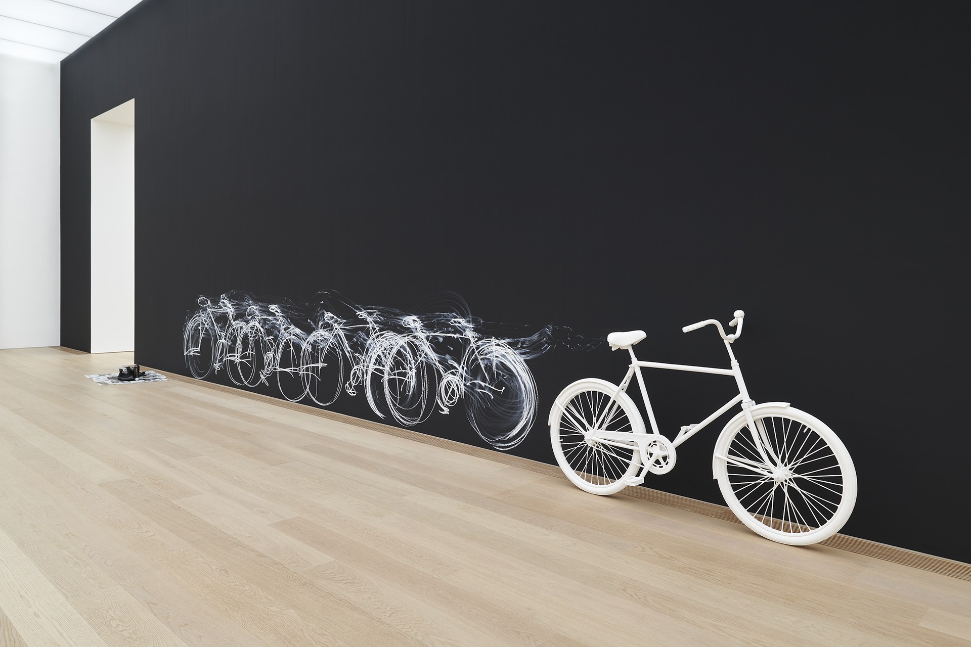 Installation view of Robin Rhode at Museum Voorlinden