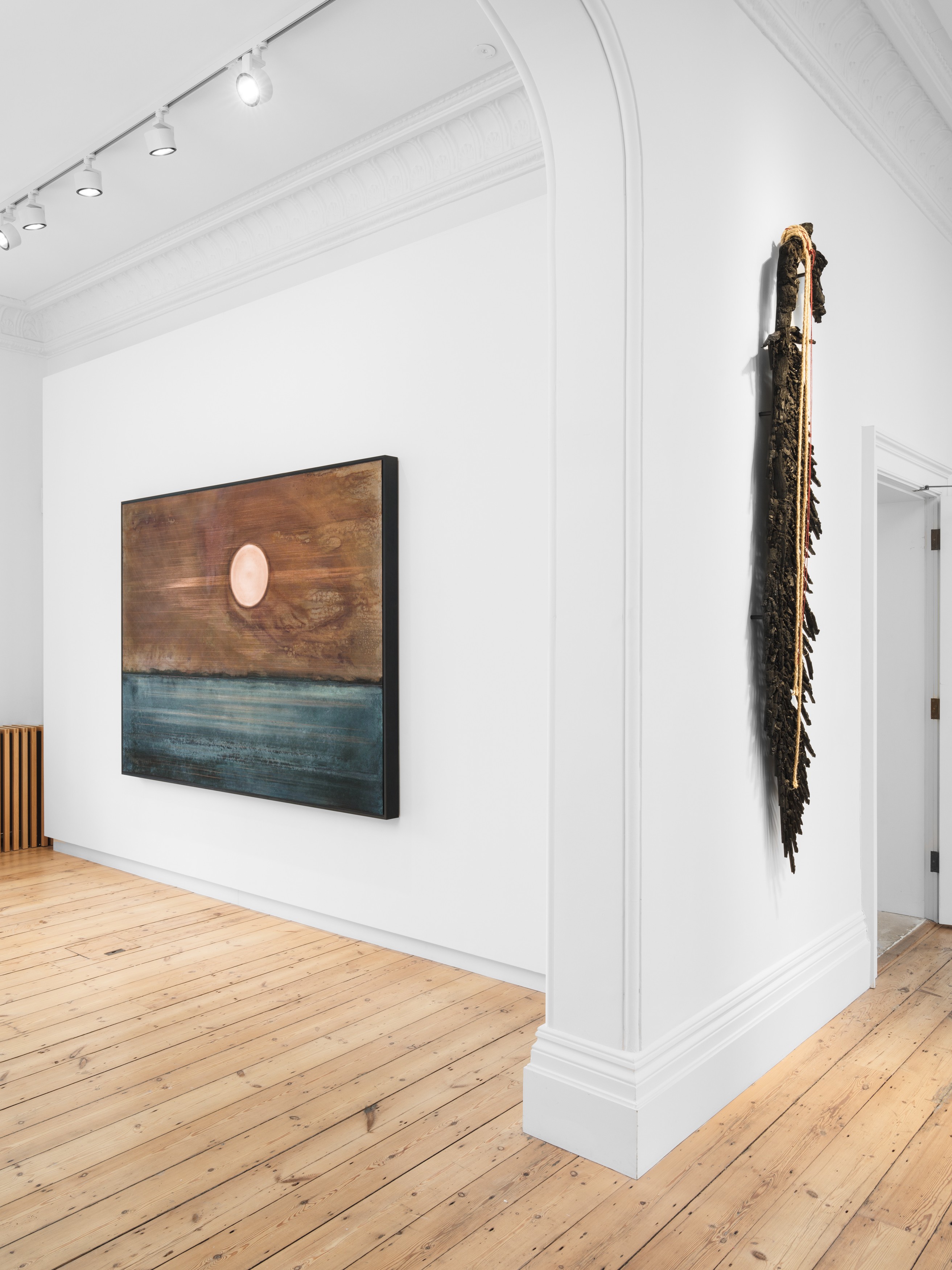 Installation view of Teresita Fernández at Lehmann Maupin London