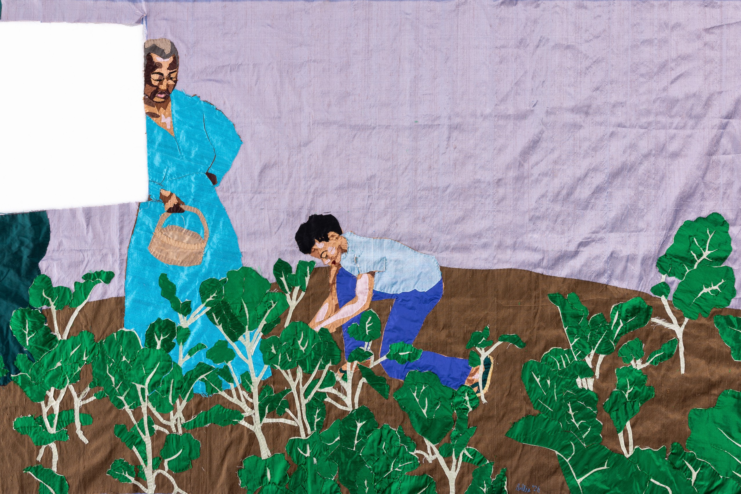 Wall work by Billie Zangewa