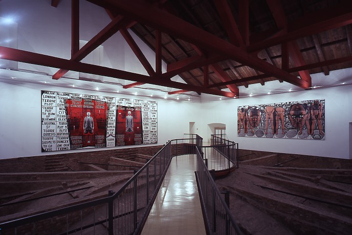 Installation of Gilbert & George: Major Exhibition at Castello di Rivoli