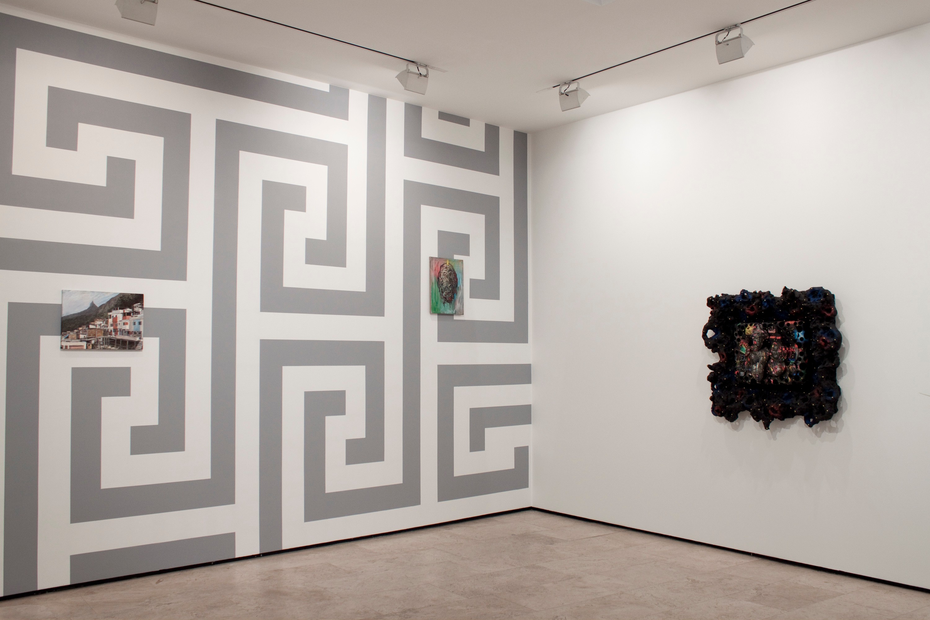 Installation view of Law of the Jungle at Lehmann Maupin New York