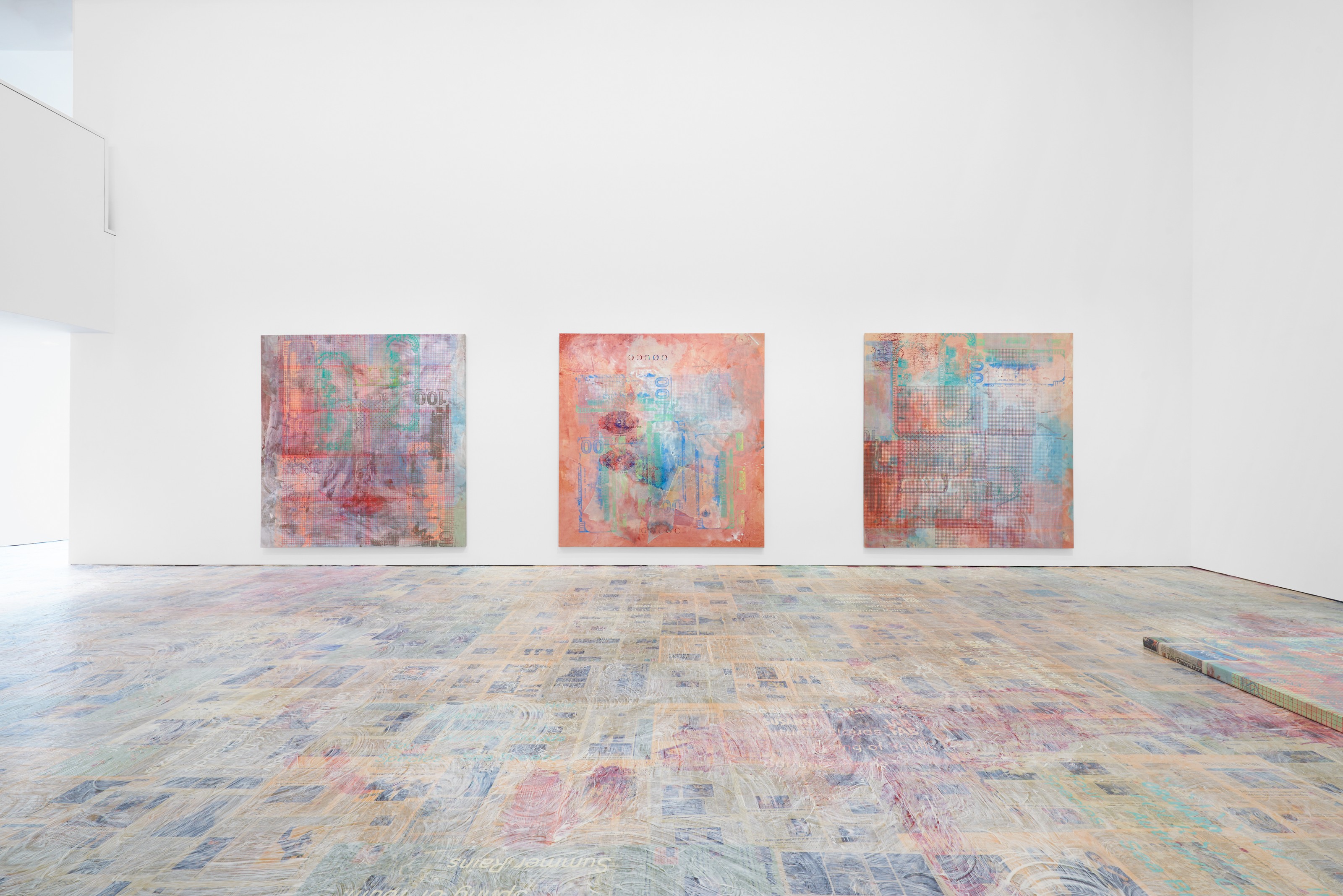 Installation view of Mandy El-Sayegh at Lehmann Maupin New York