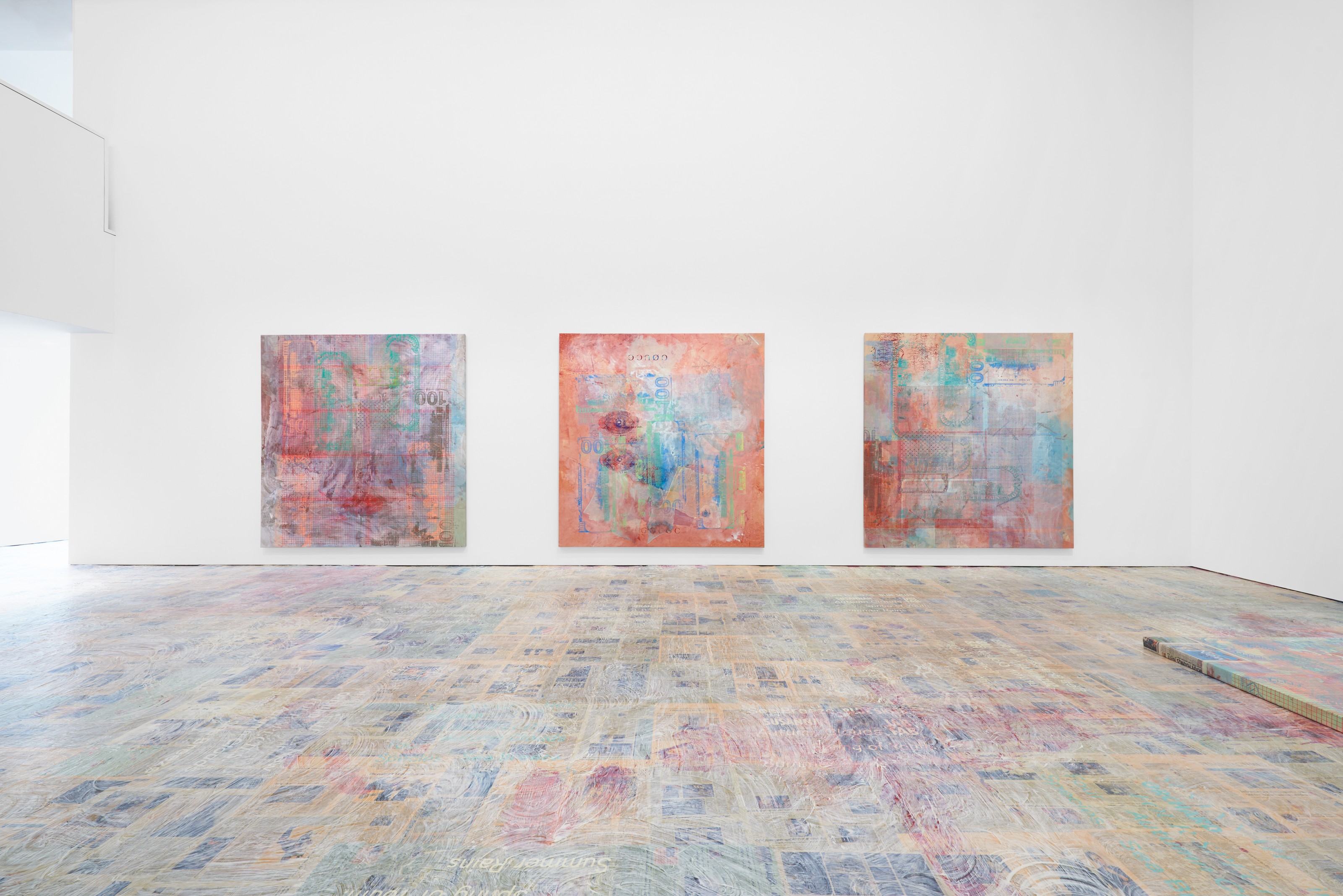 Installation view of Mandy El-Sayegh at Lehmann Maupin New York