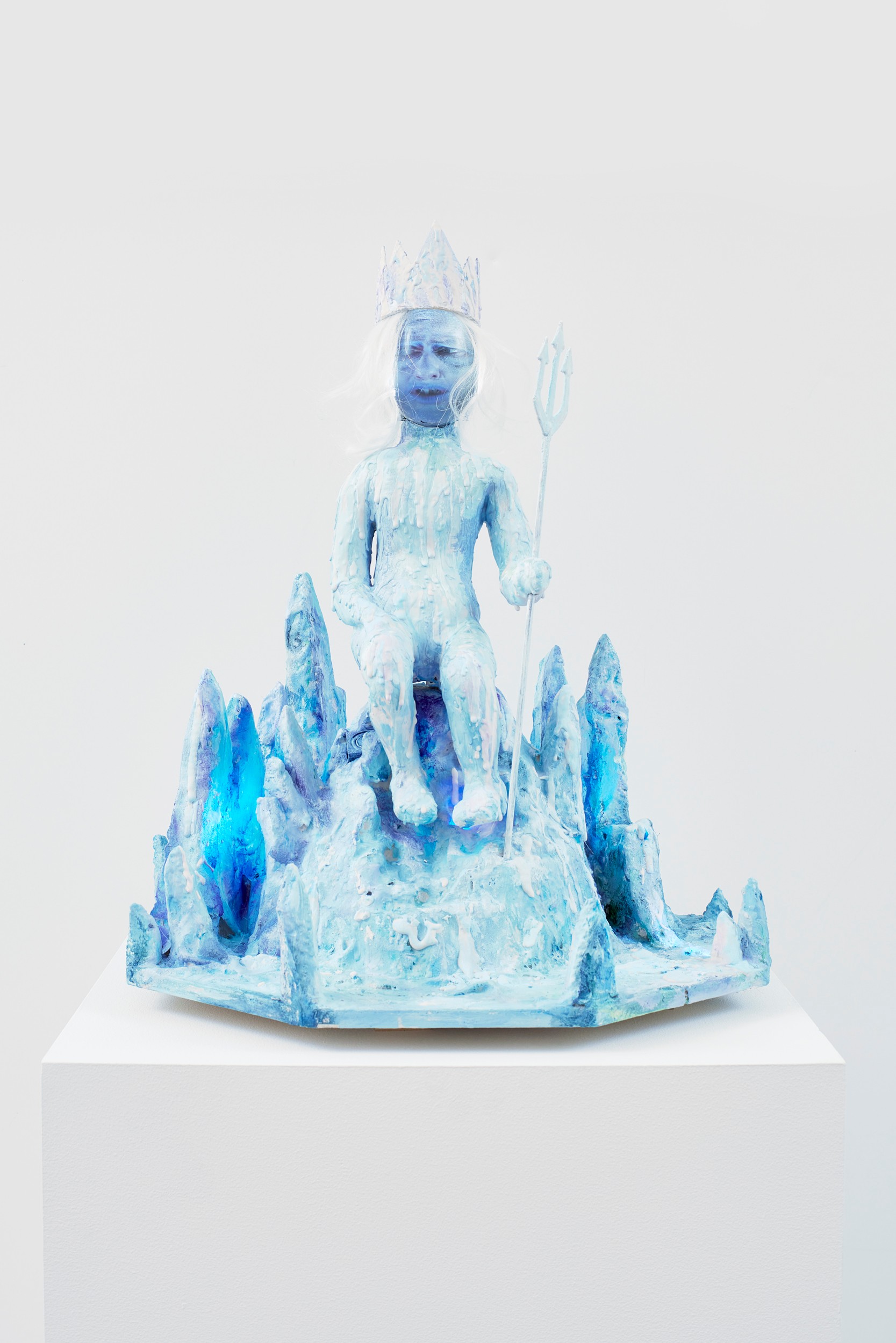 Sculpture and Video Panel by Tony Oursler