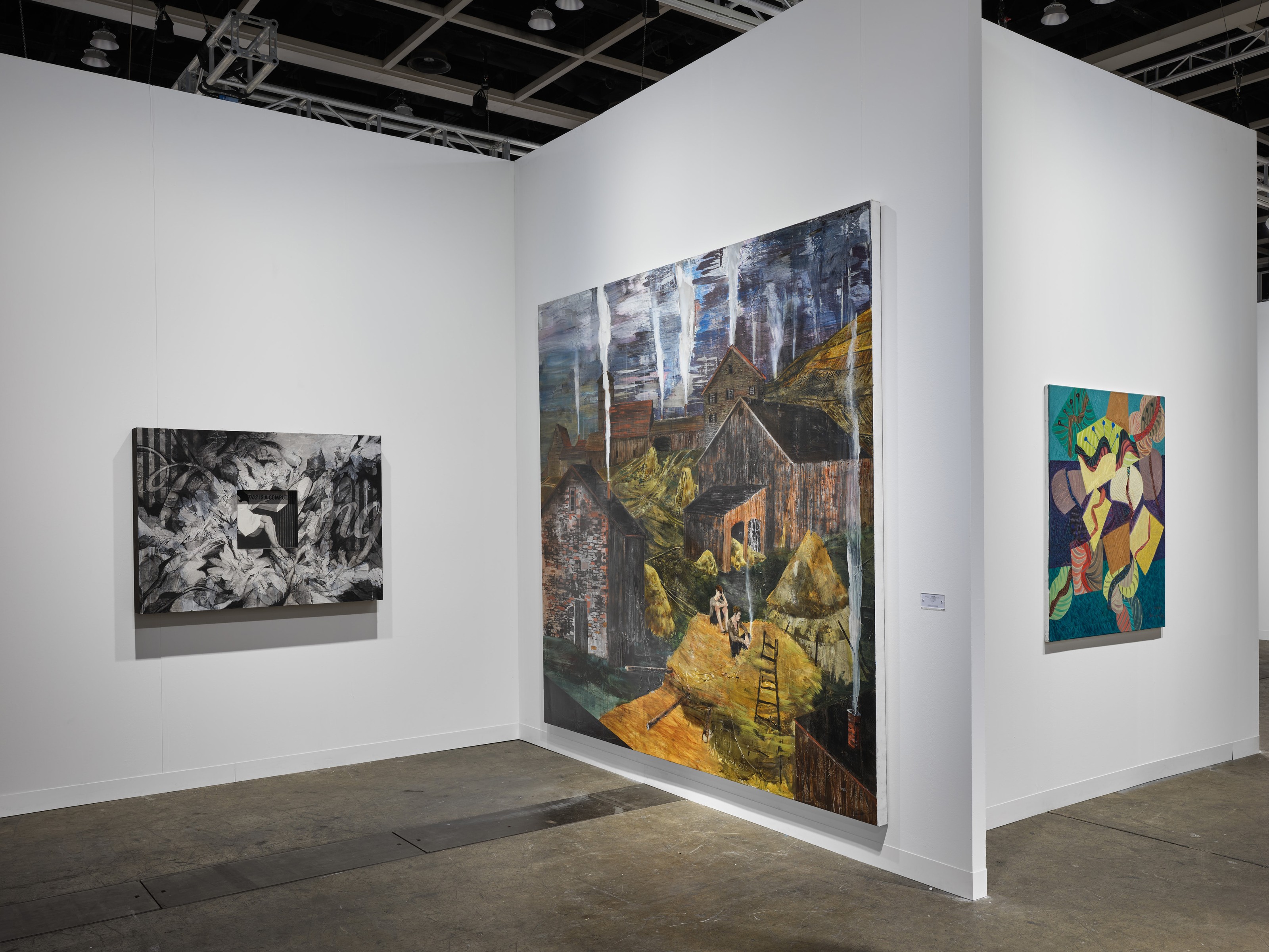 Installation view of Lehmann Maupin, Booth 1C22 at Art Basel Hong Kong