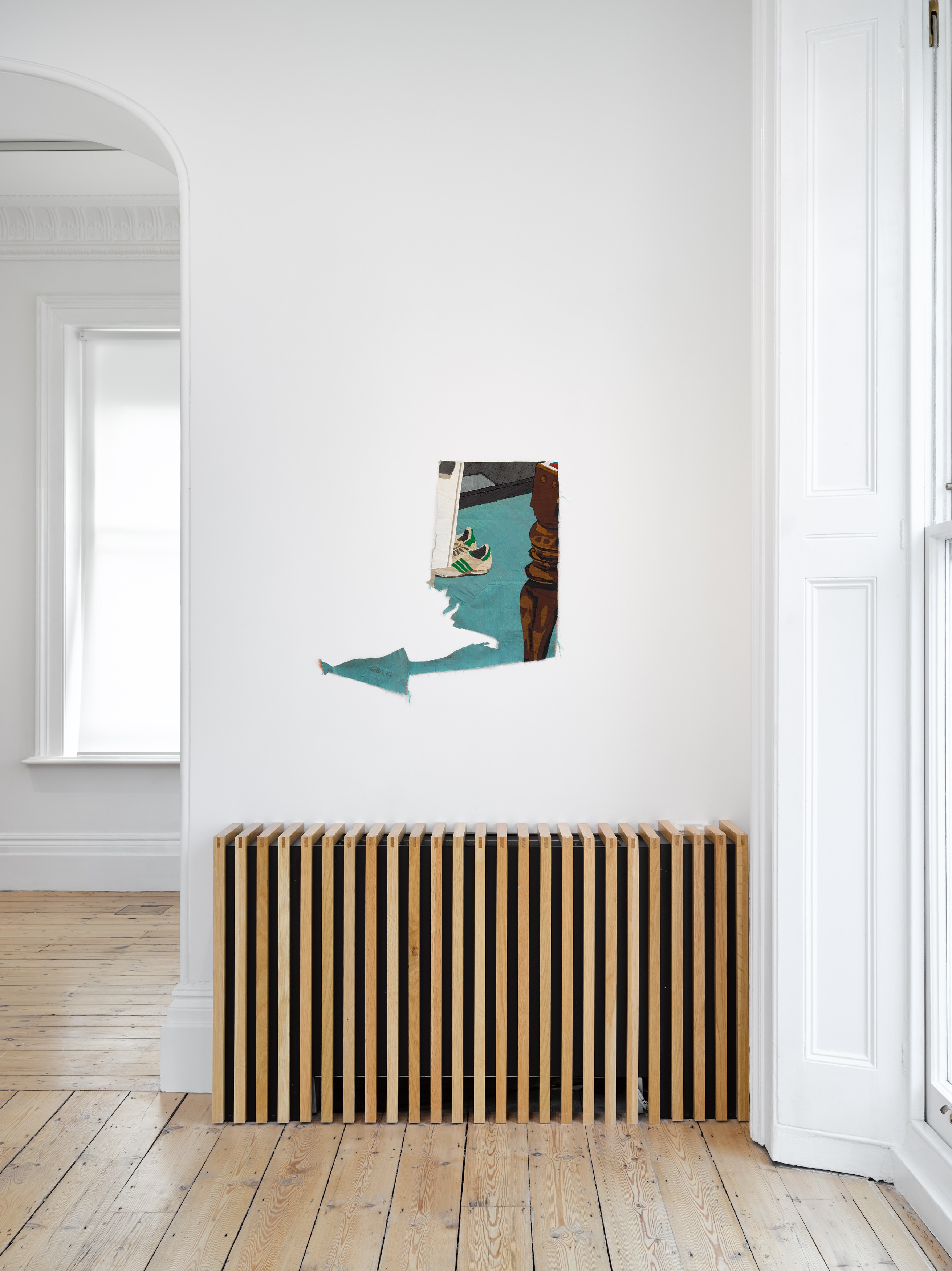 Installation view of Billie Zangewa at Lehmann Maupin London