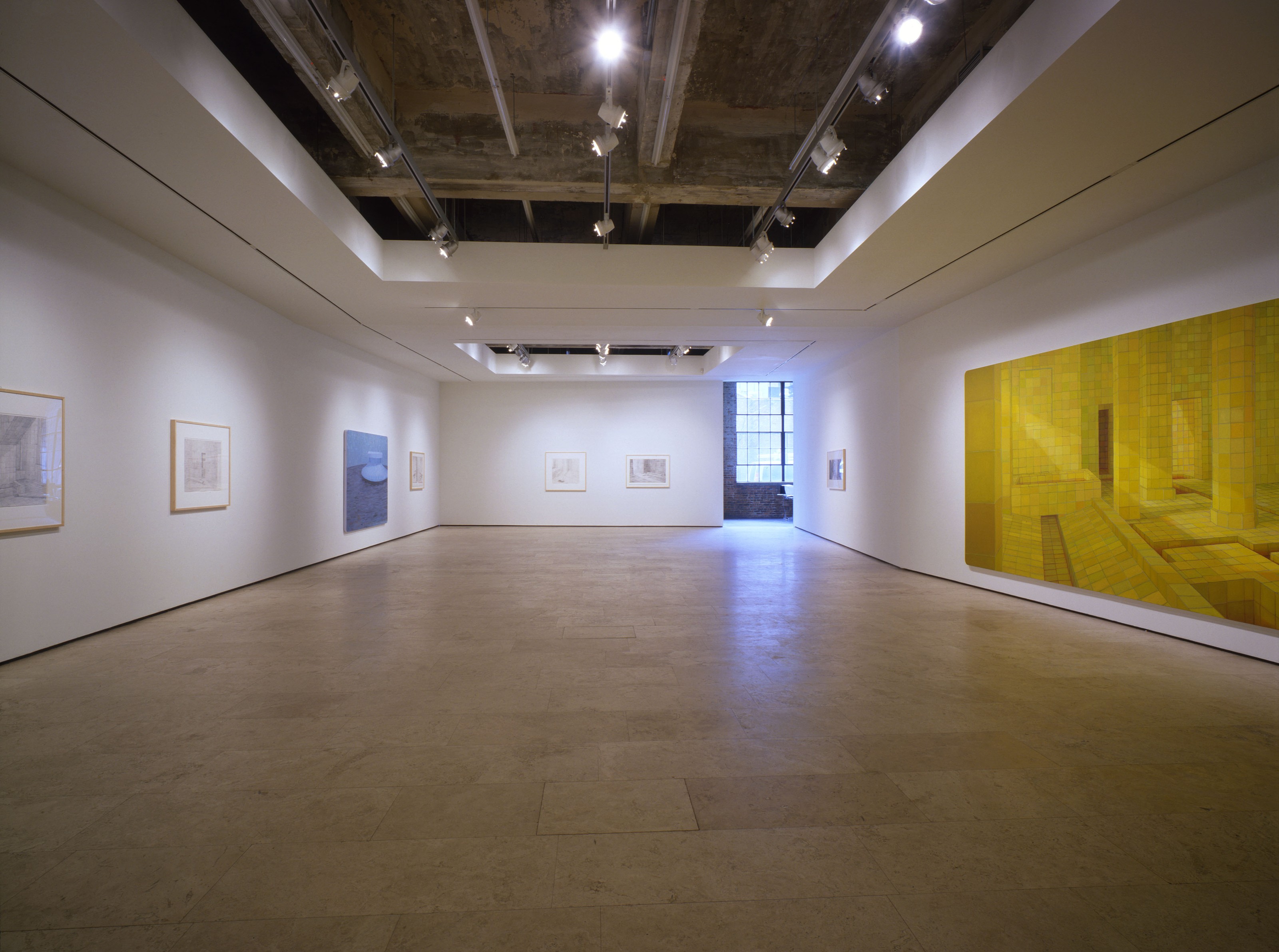 Installation view of Two Paintings and Ten Drawings at Lehmann Maupin New York