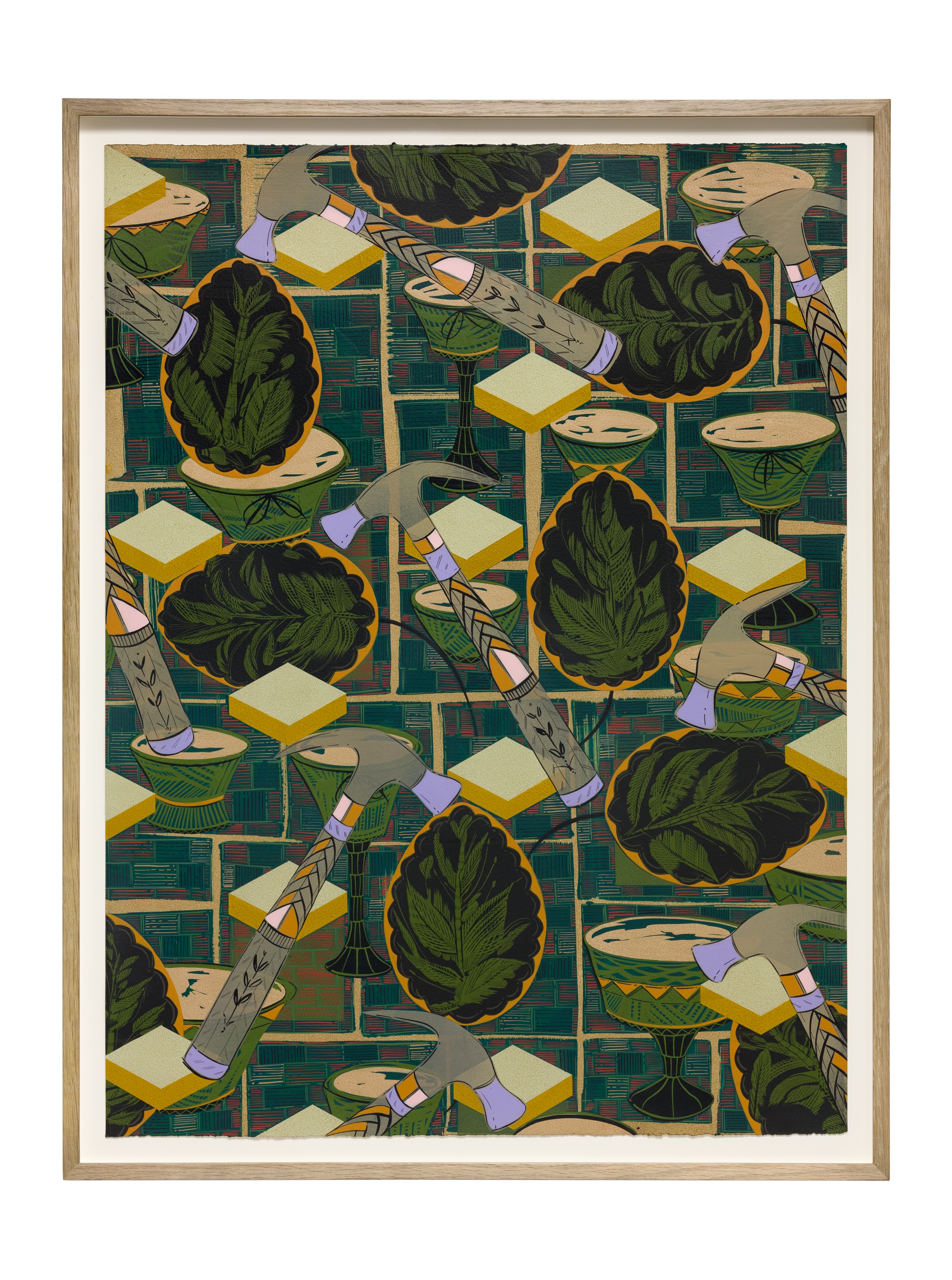 Work on paper by Lari Pittman