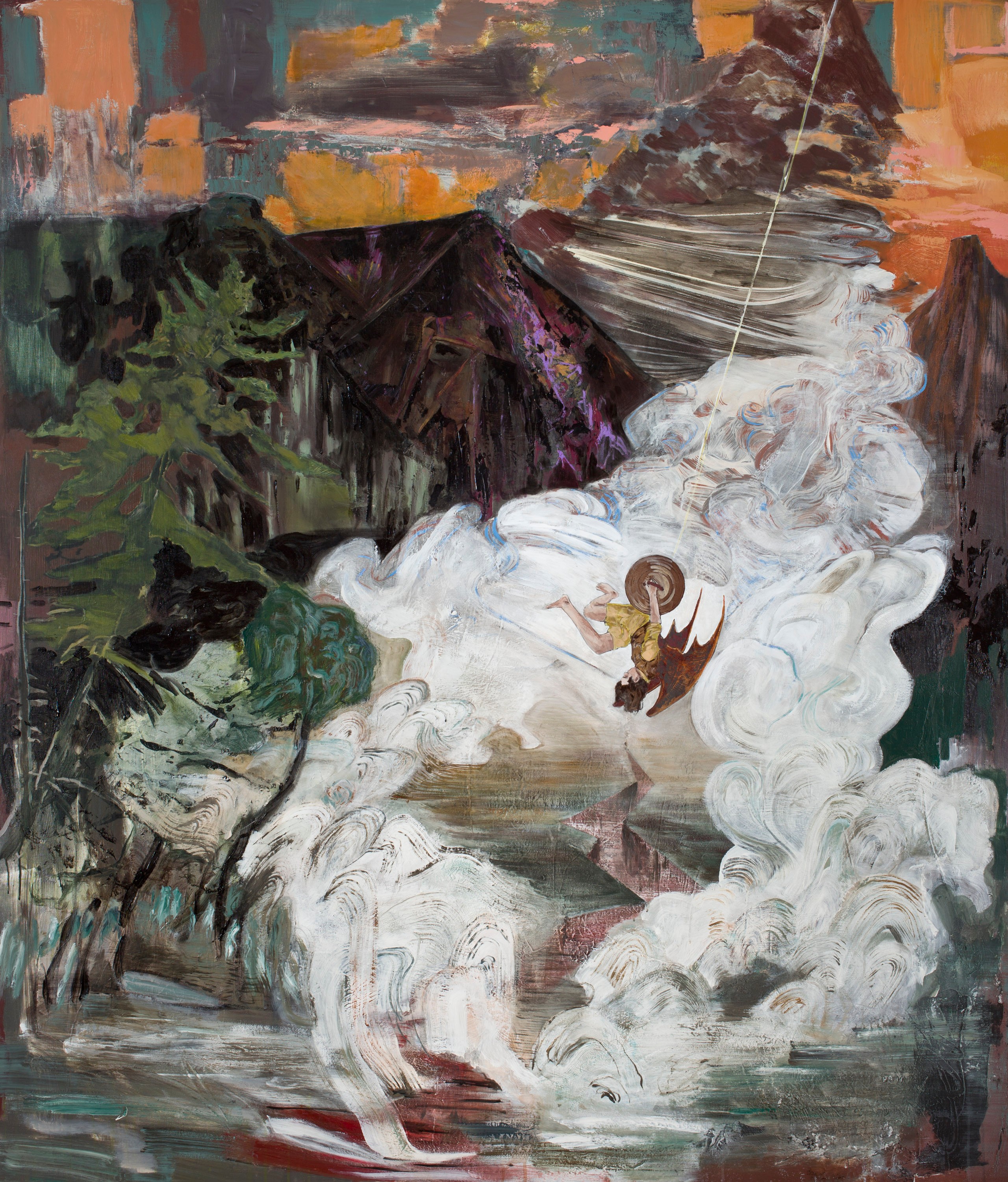 Painting by Hernan Bas