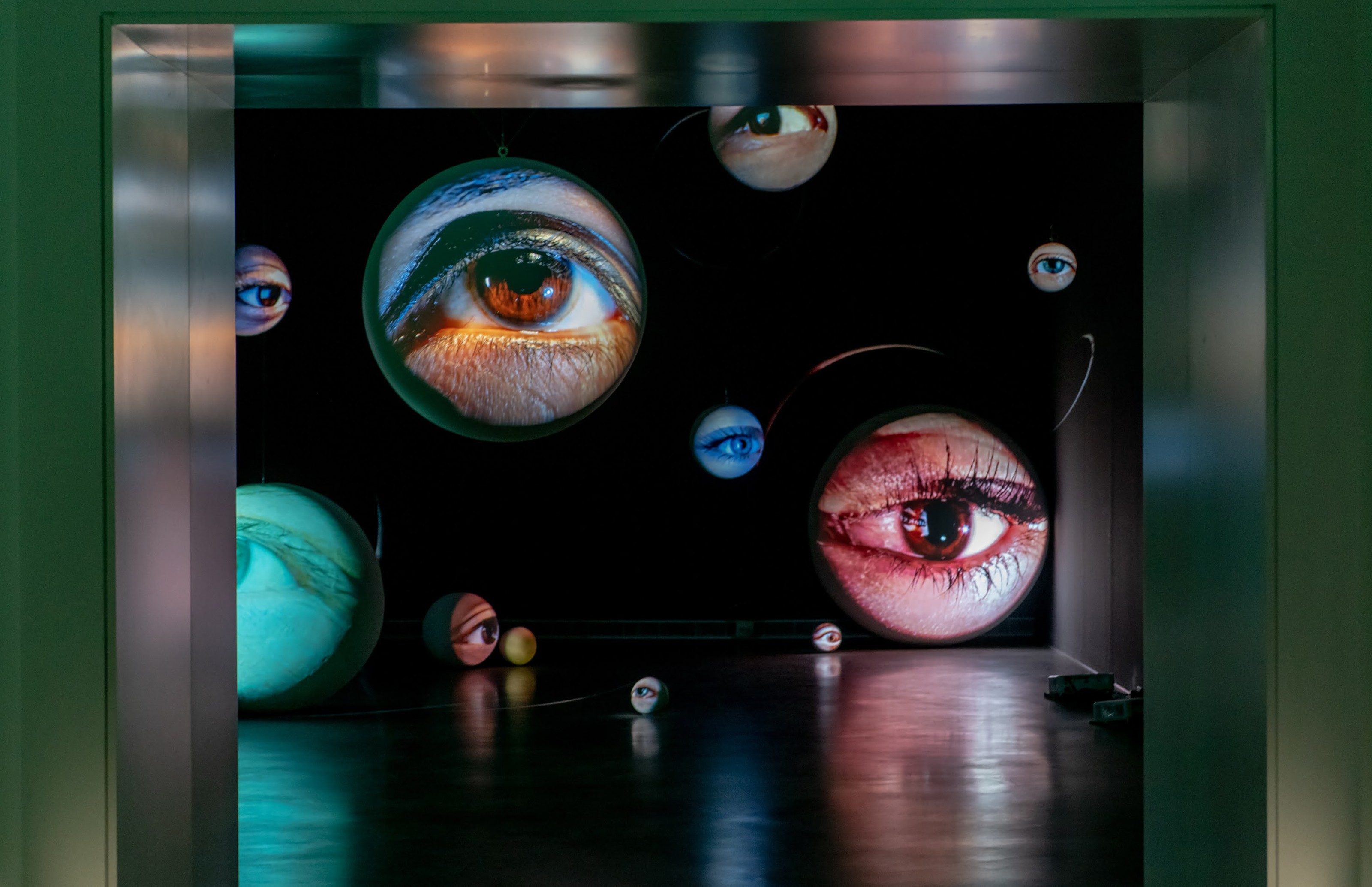 Installation view of Tony Oursler at Kaohsiung Museum of Fine Arts