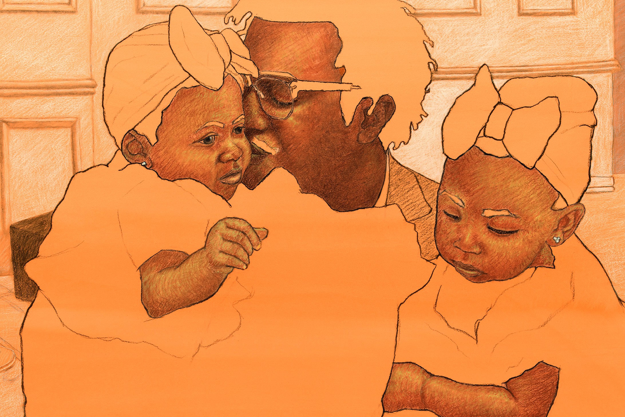 Work on paper by Arcmanoro Niles