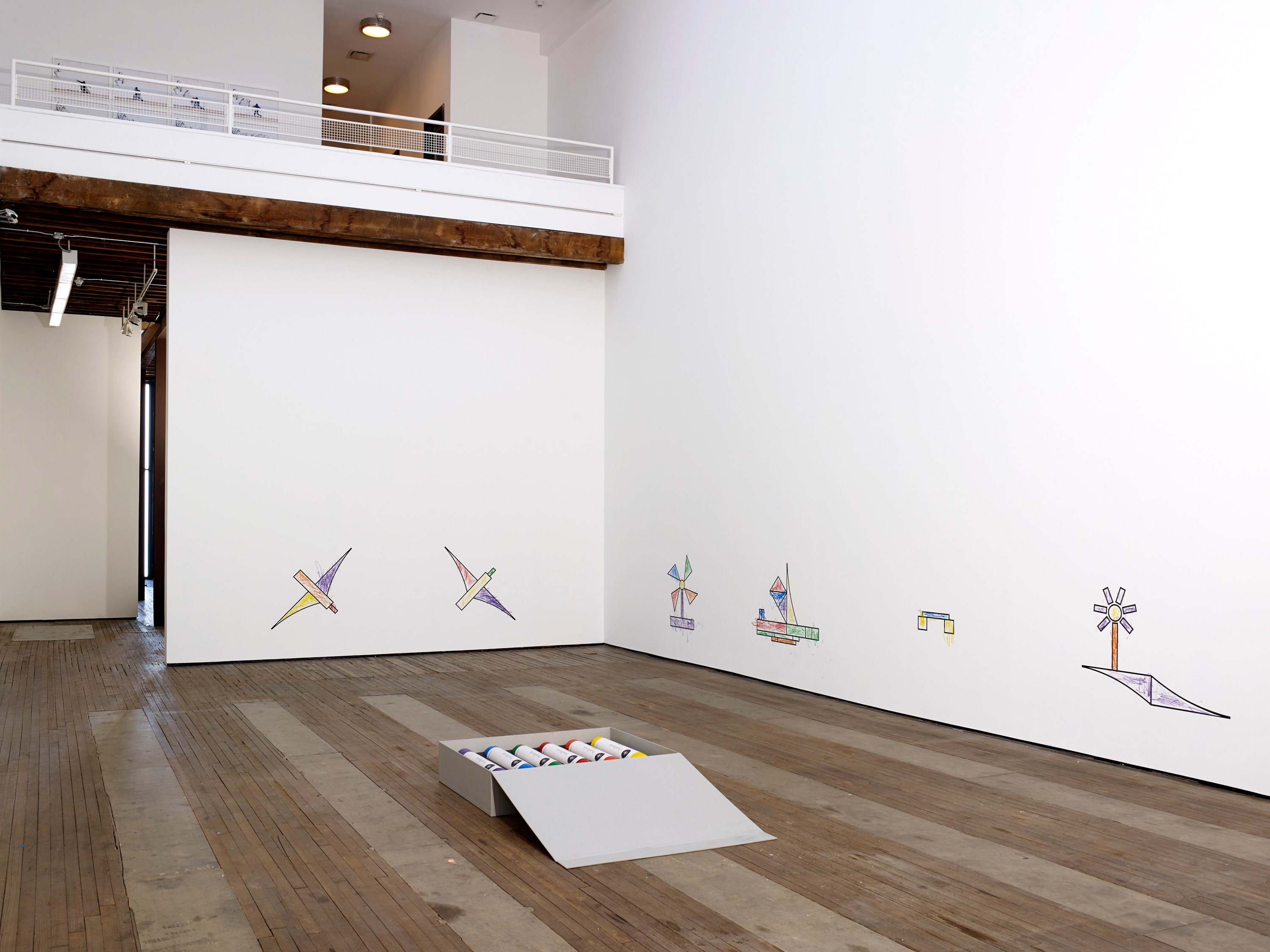 Installation view of Paries Pictus at Lehmann Maupin New York