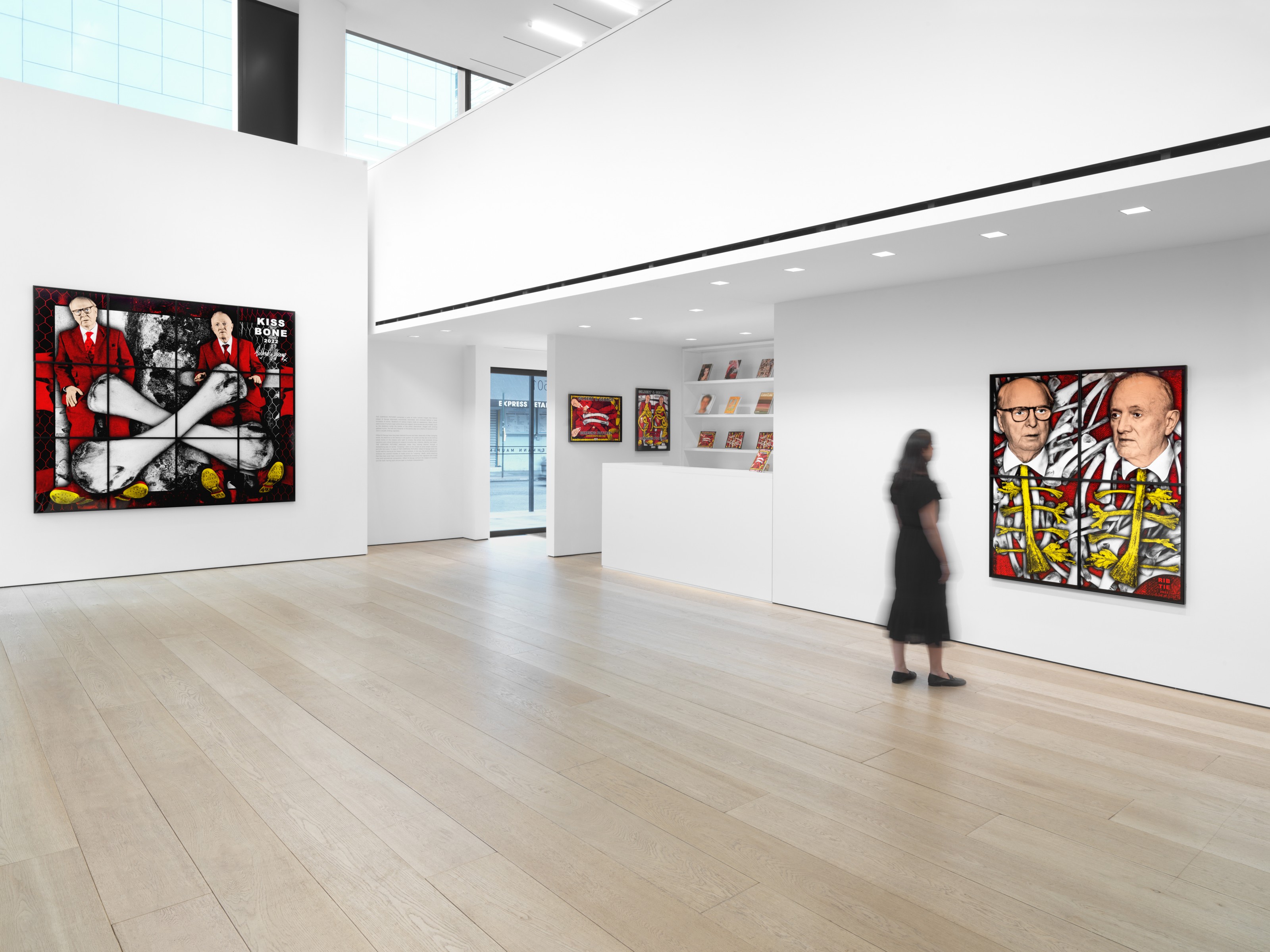 Installation view of Gilbert & George at Lehmann Maupin New York