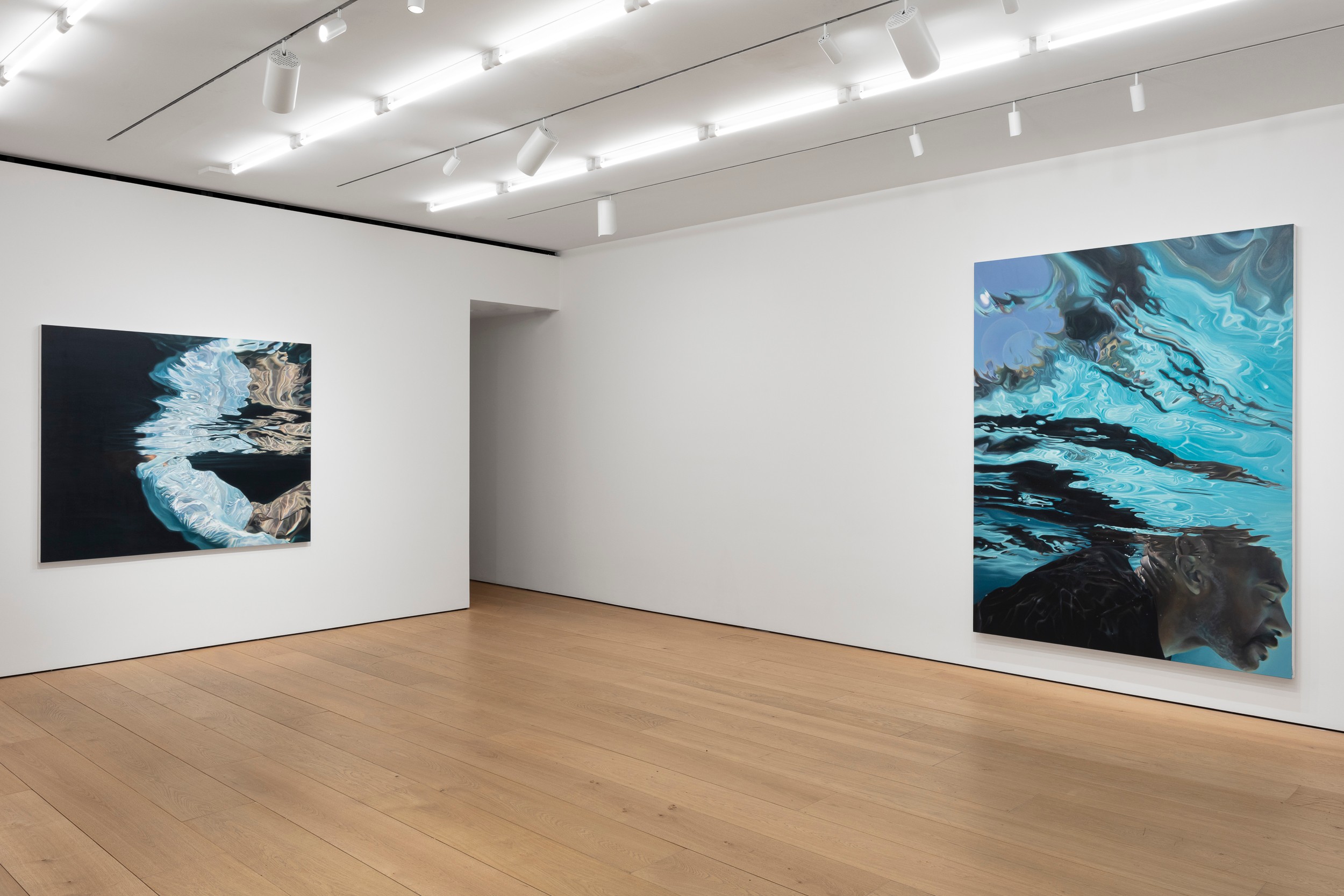 Installation view of Calida Rawles at Lehmann Maupin New York