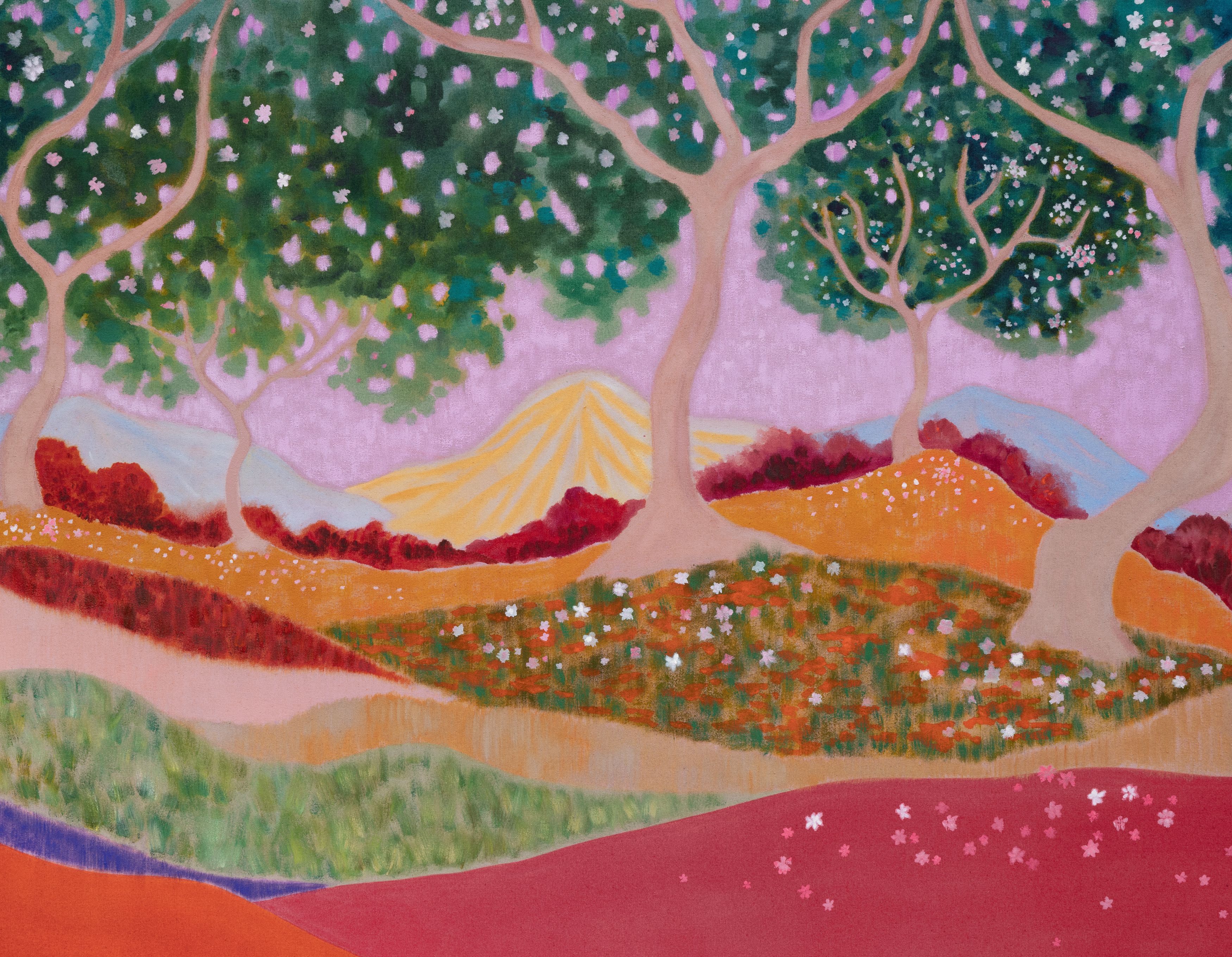 Detail of painting by Freya Douglas-Morris