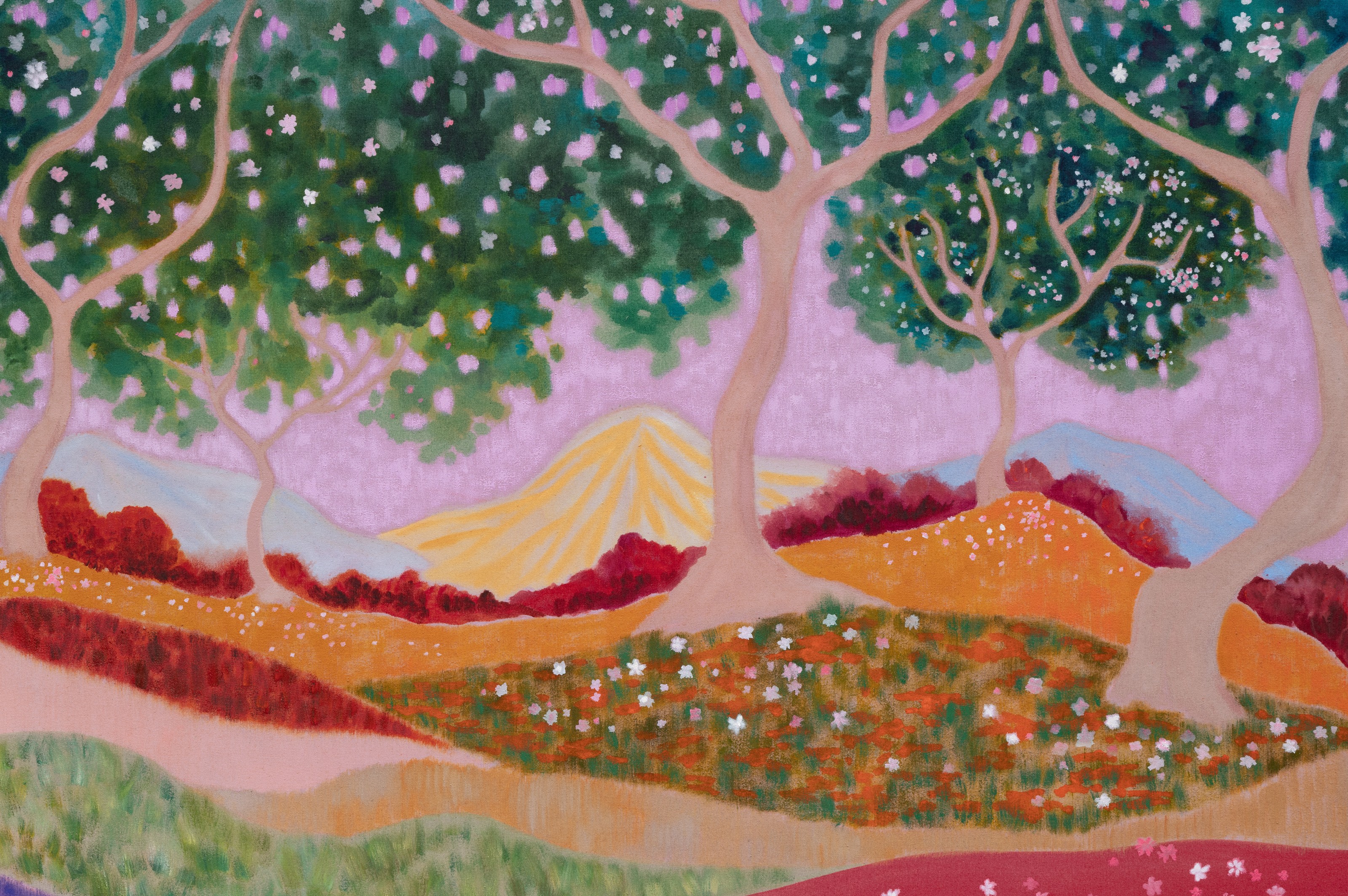 Detail of painting by Freya Douglas-Morris