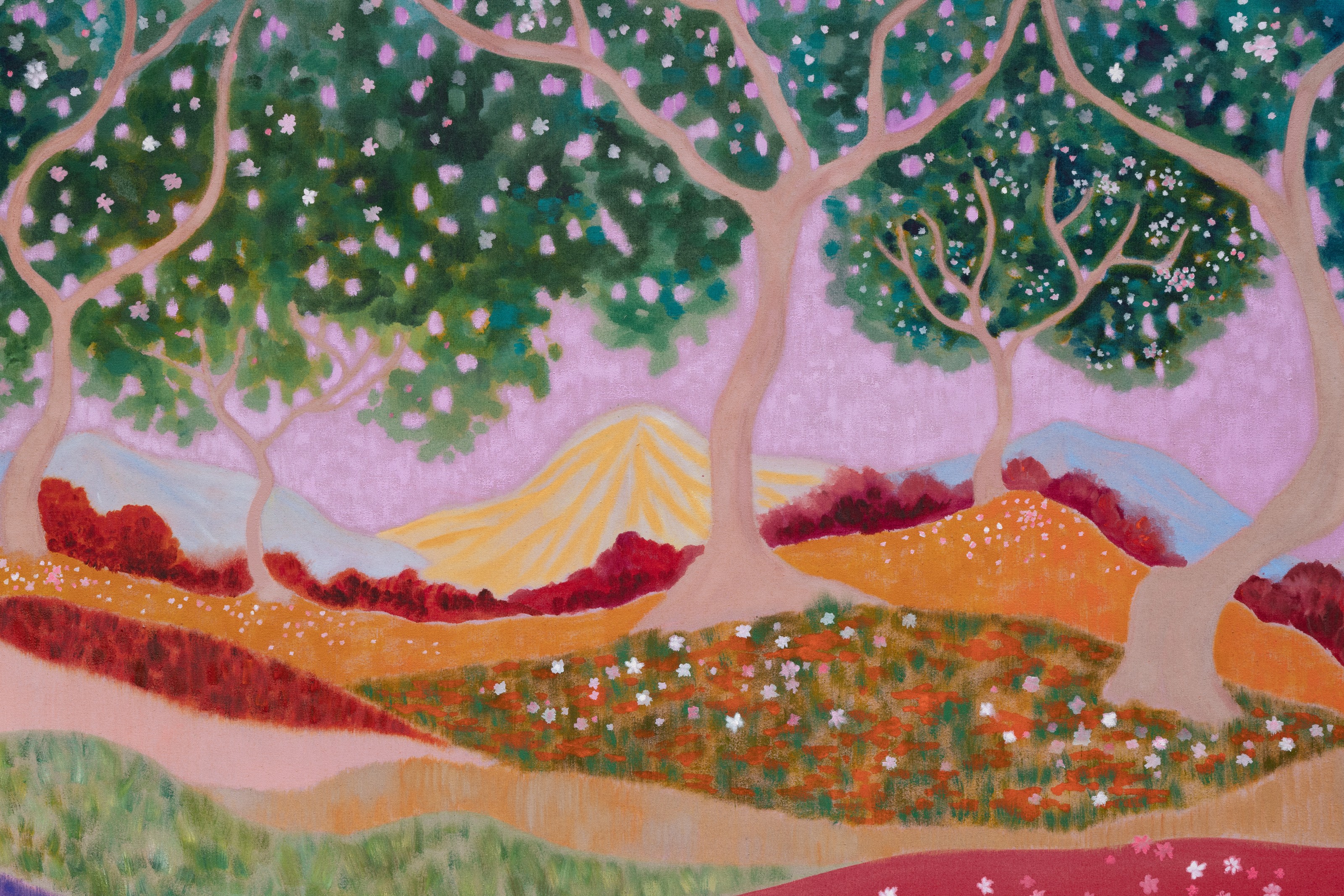 Detail of painting by Freya Douglas-Morris