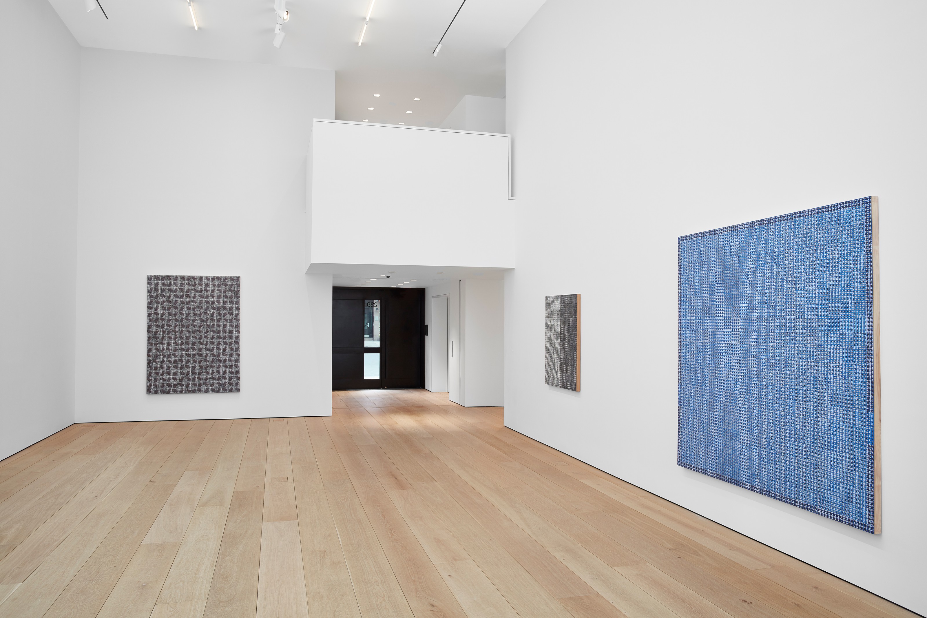 Installation view of McArthur Binion at Lehmann Maupin New York