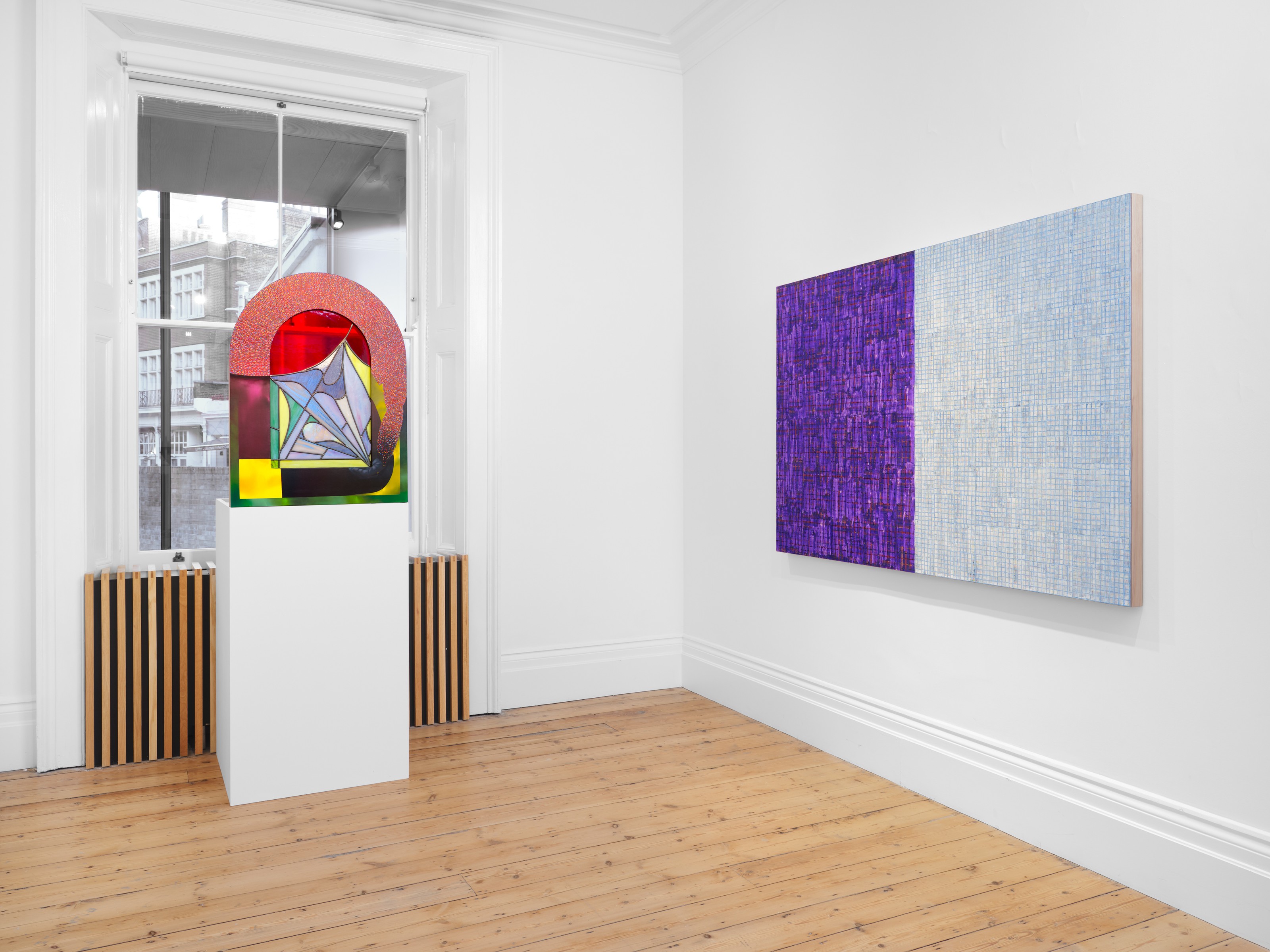 Installation view of SpaceRace at Lehmann Maupin London