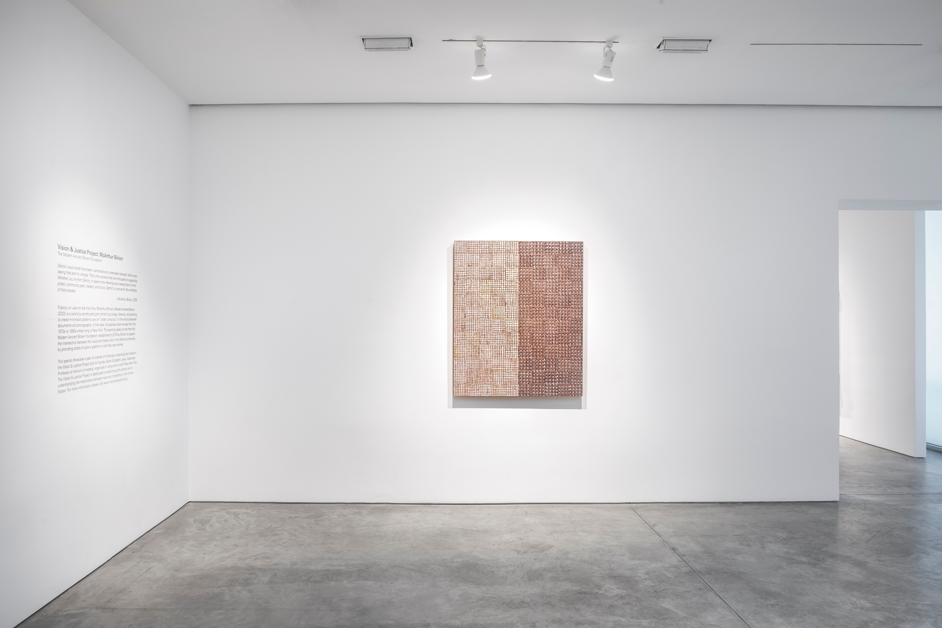 Installation view of Frieze New York Annex & Vision & Justice Tribute, at Lehmann Maupin New York