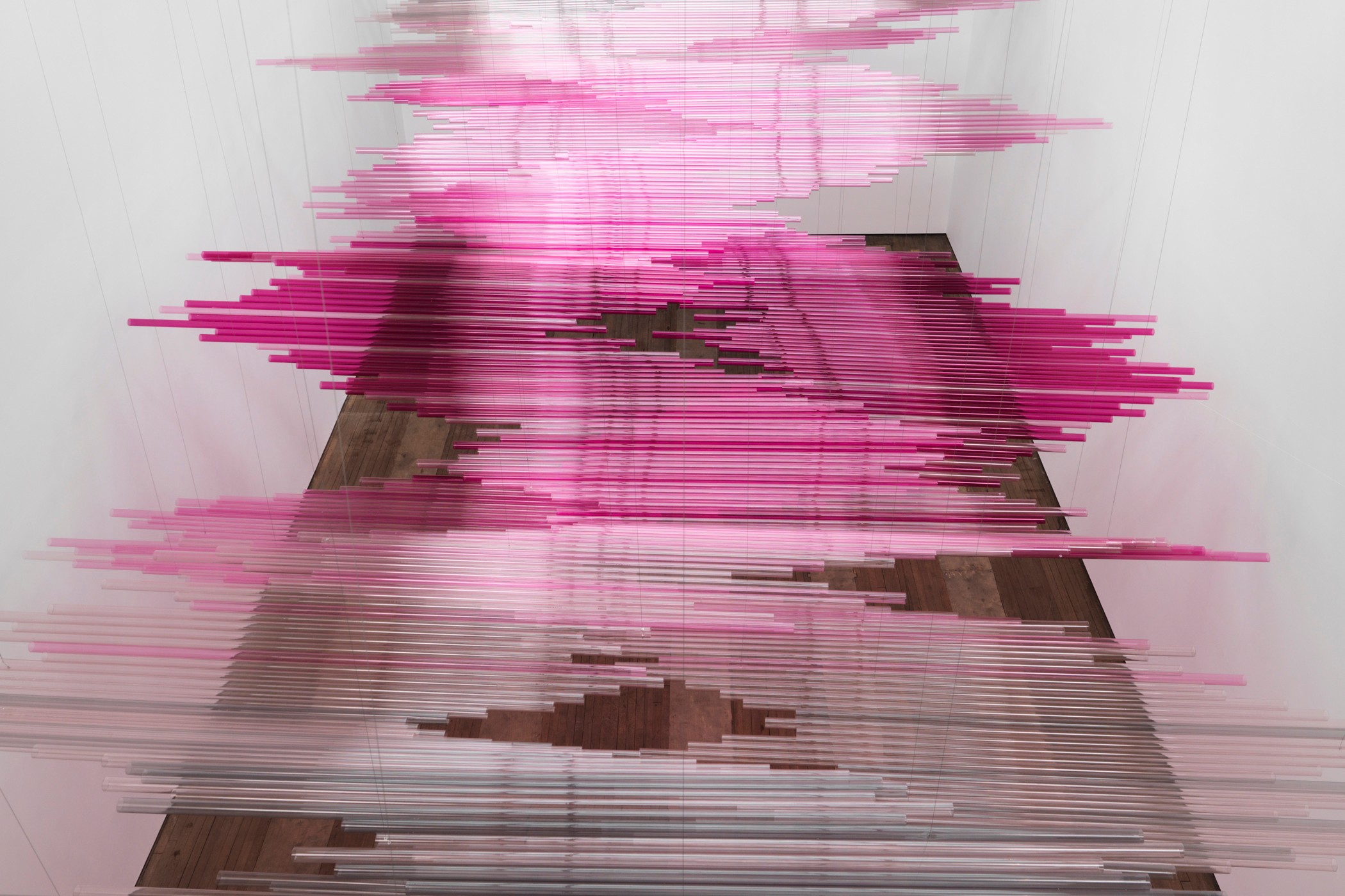 Installation view of Night Writing at Lehmann Maupin New York