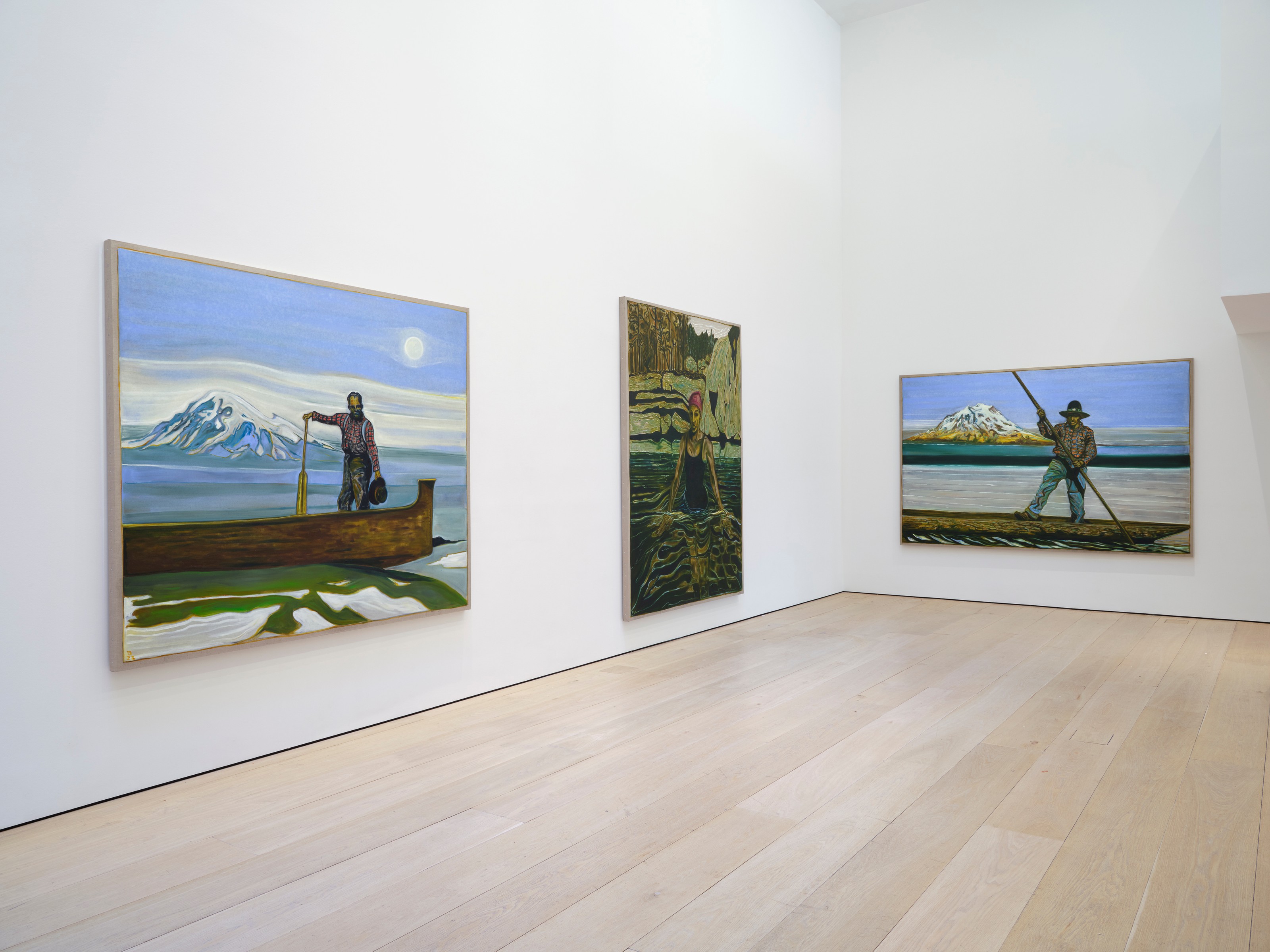 Installation view of Billy Childish at Lehmann Maupin New York