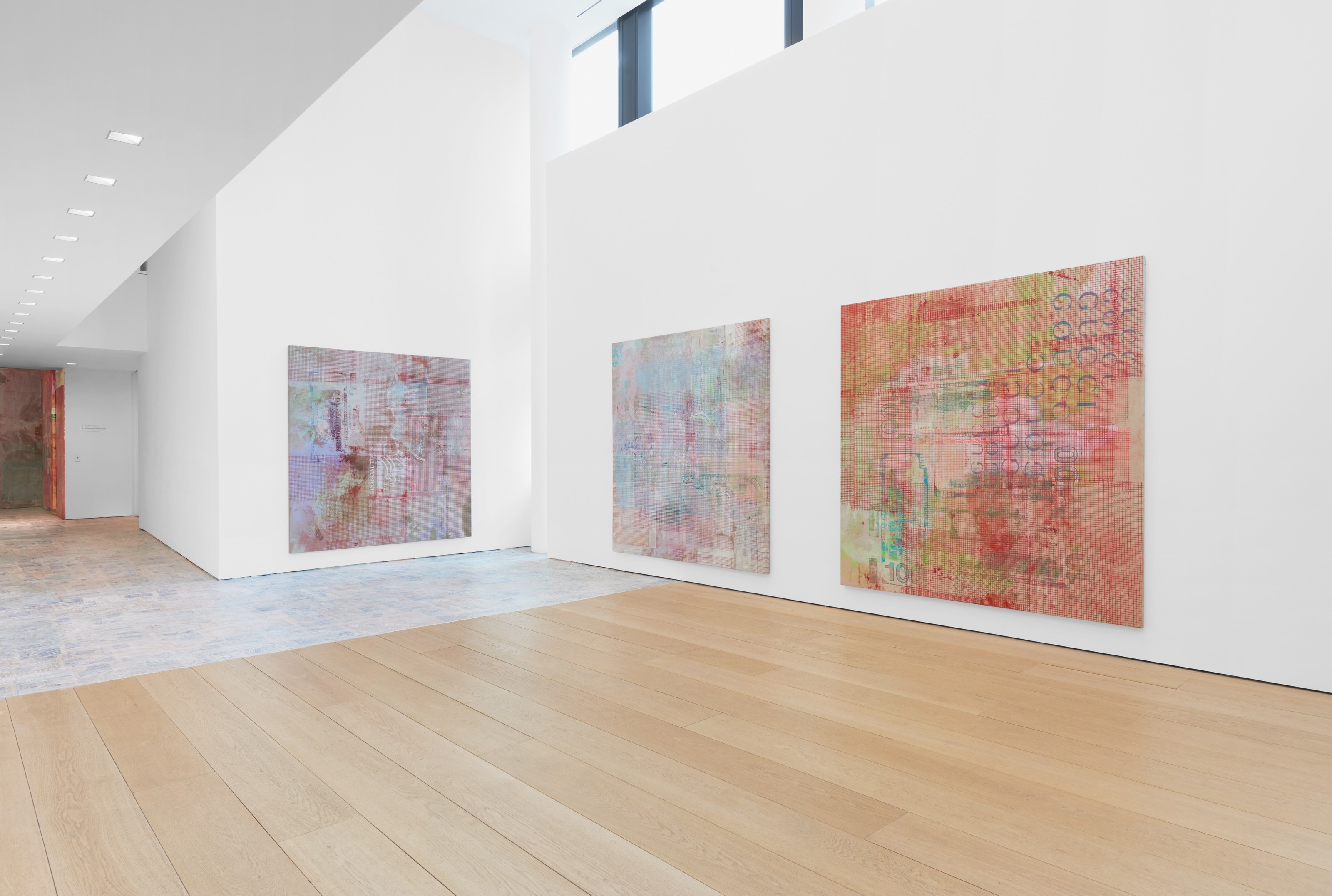 Installation view of Mandy El-Sayegh at Lehmann Maupin New York