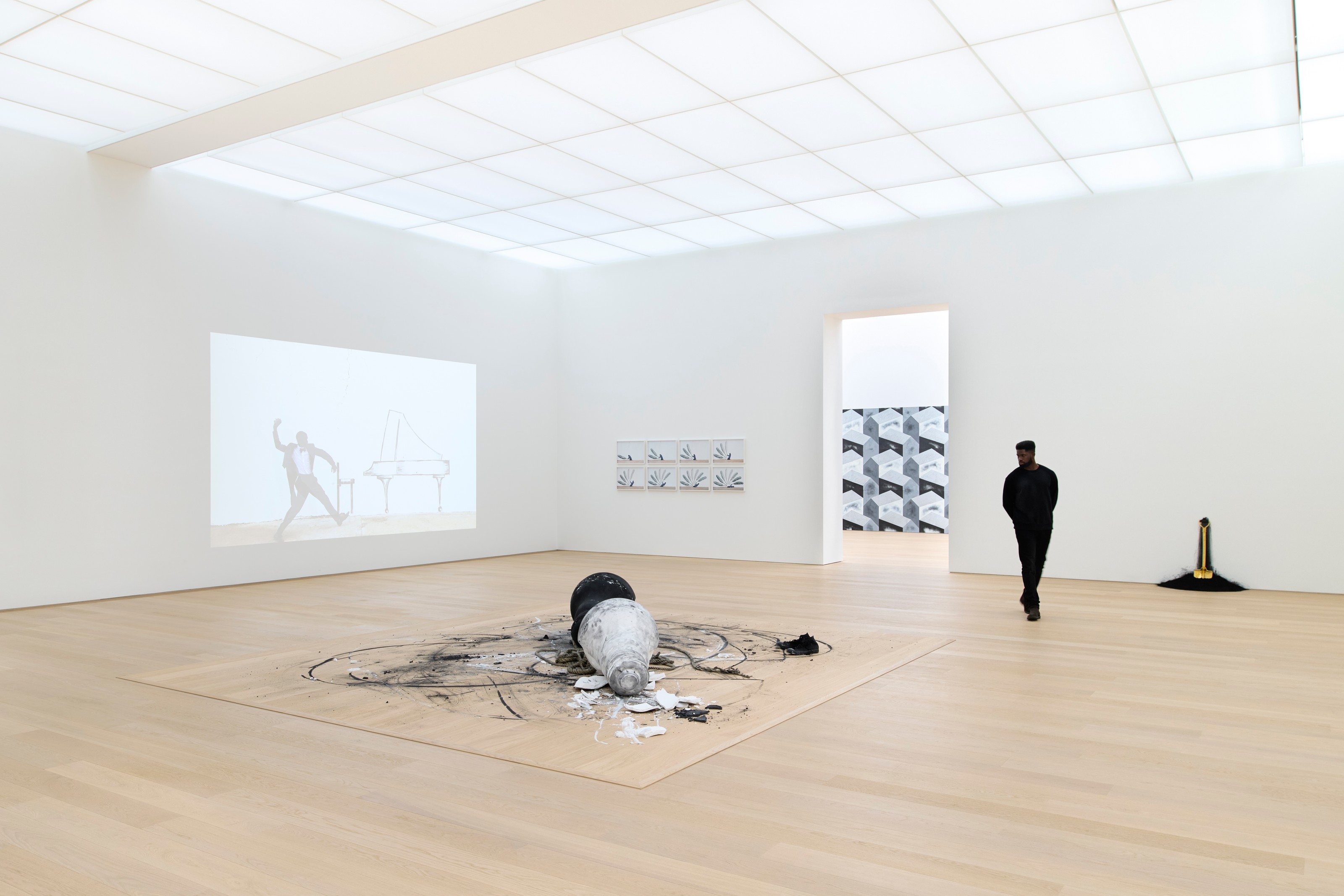 Installation view of Robin Rhode at Museum Voorlinden