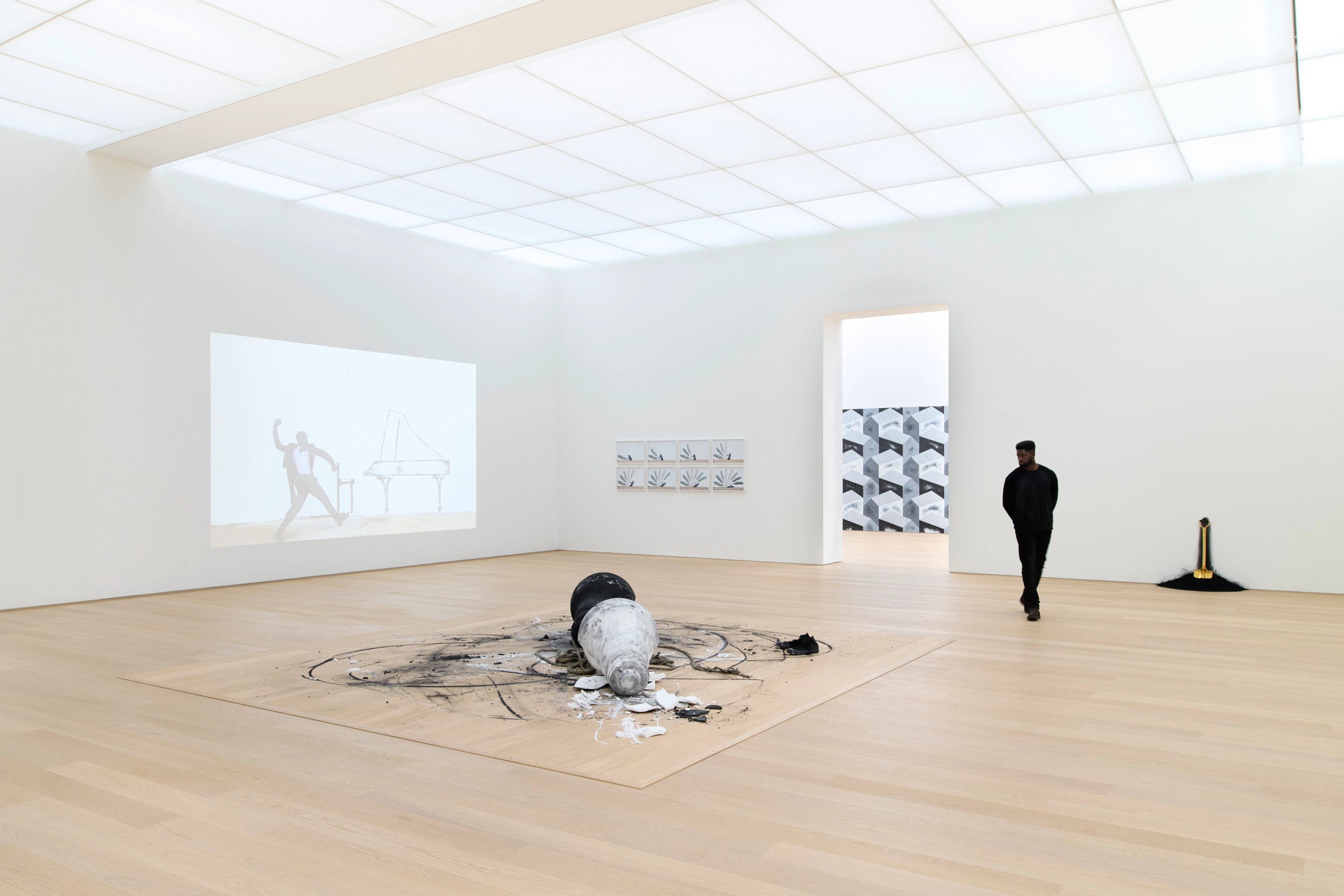 Installation view of Robin Rhode at Museum Voorlinden