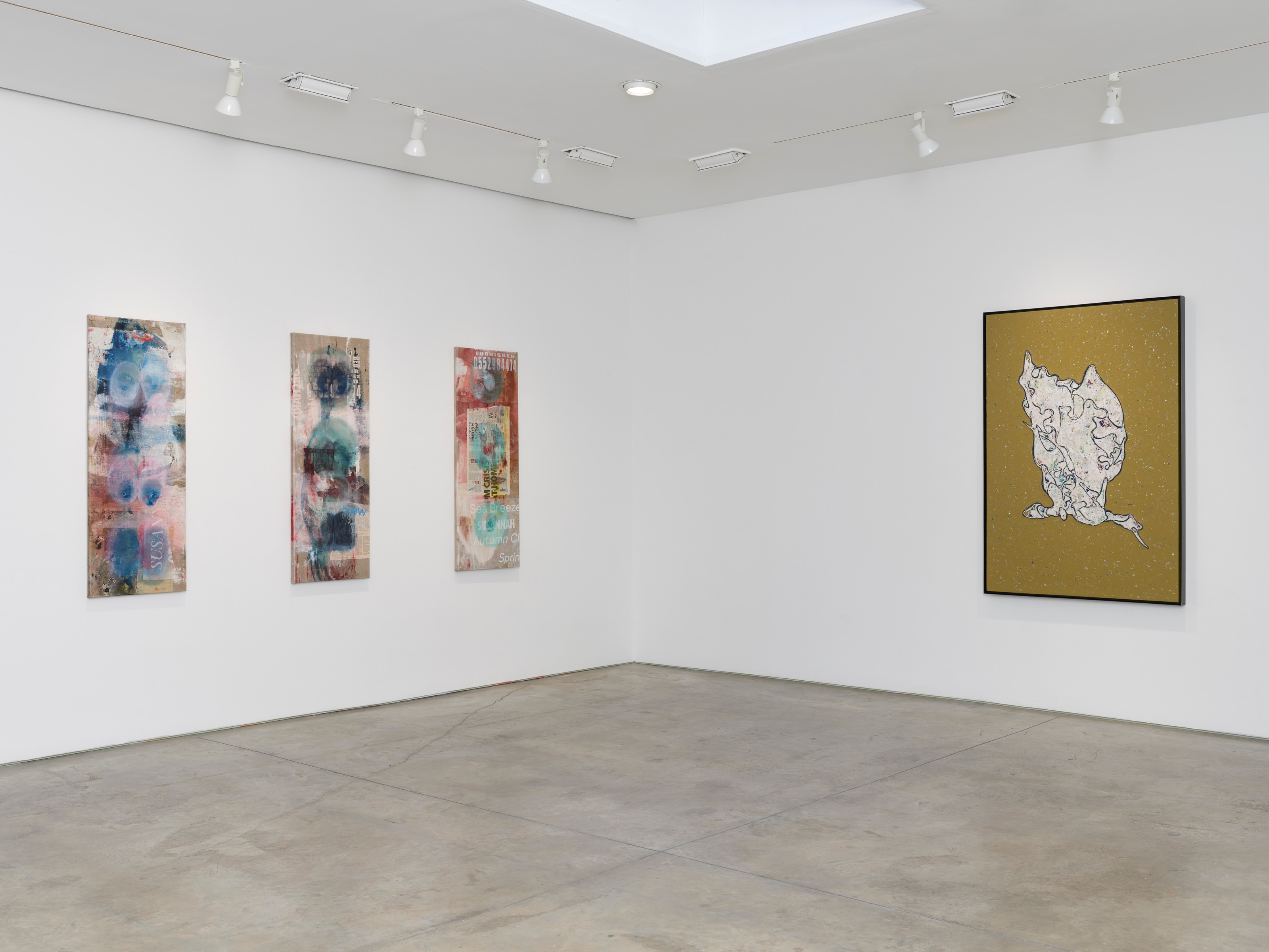 Installation view of Recombinance at Lehmann Maupin New York