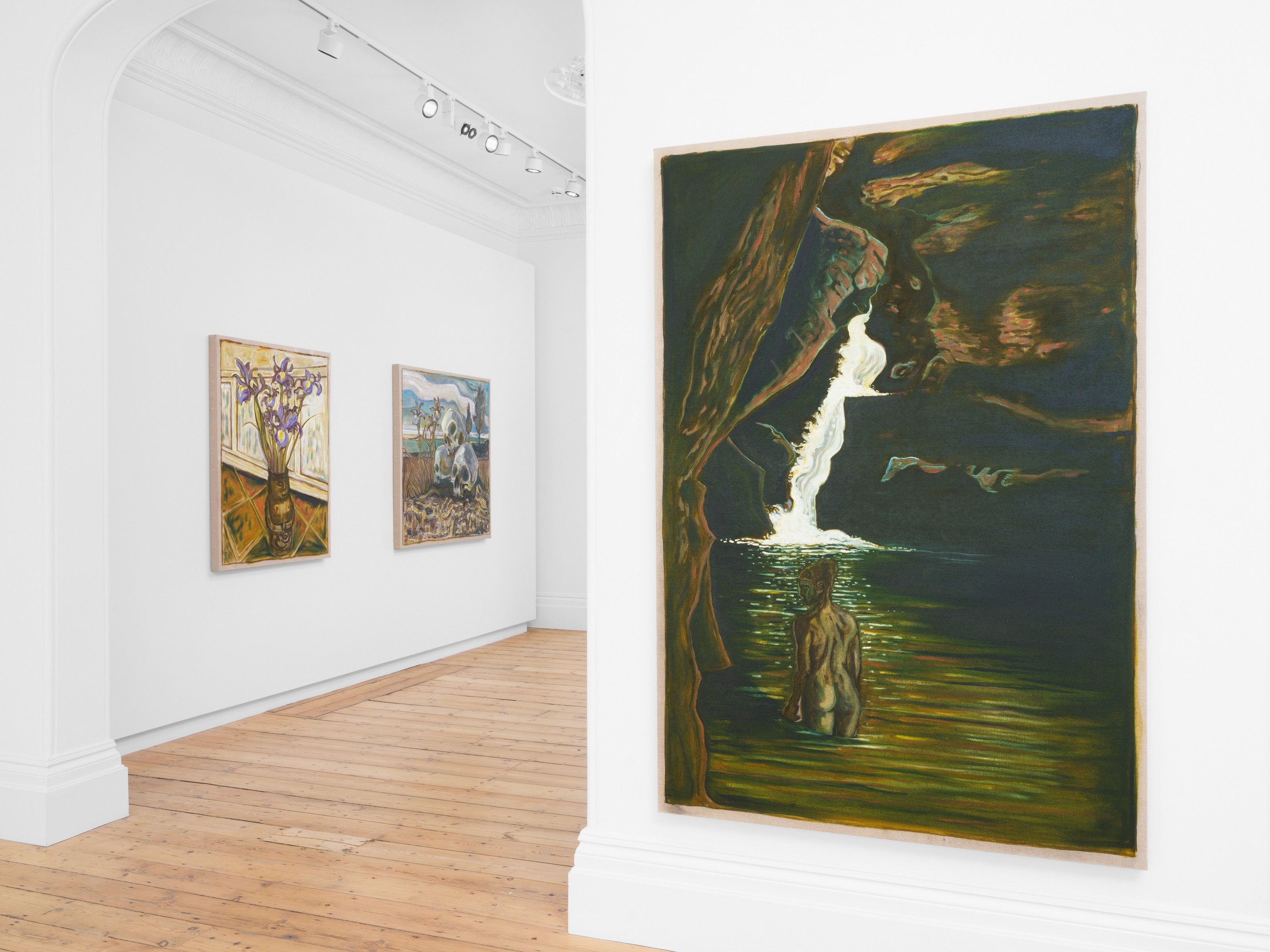 Installation view of Billy Childish at Lehmann Maupin London