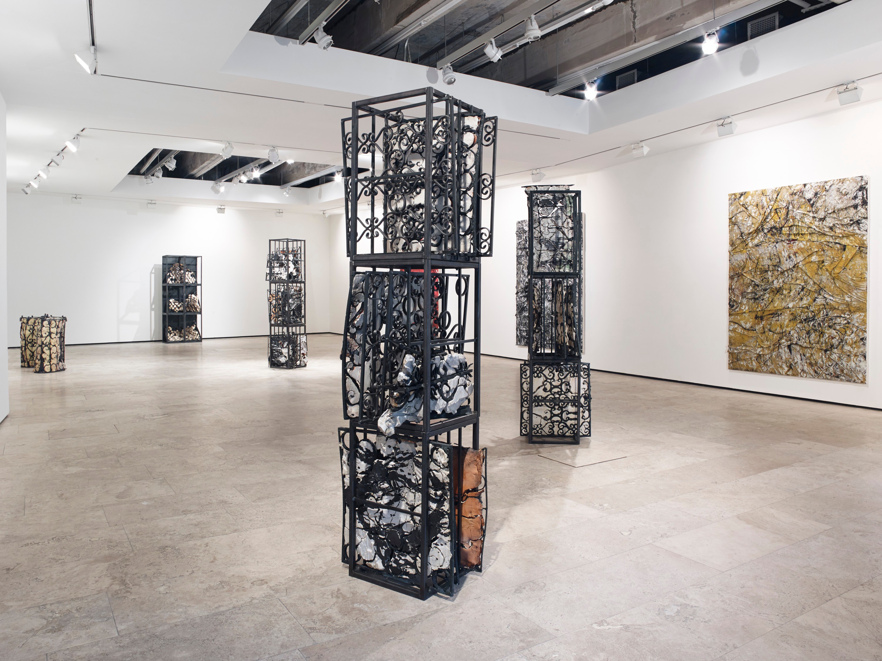 Installation view of Gates of Horn and Ivory at Lehmann Maupin New York
