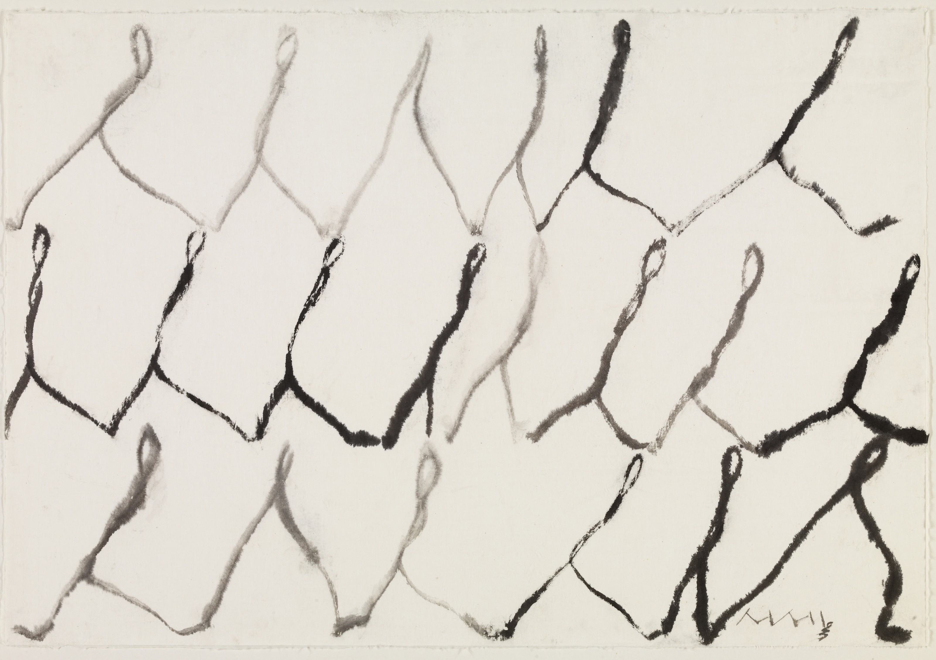 Work on paper by Suh Se Ok