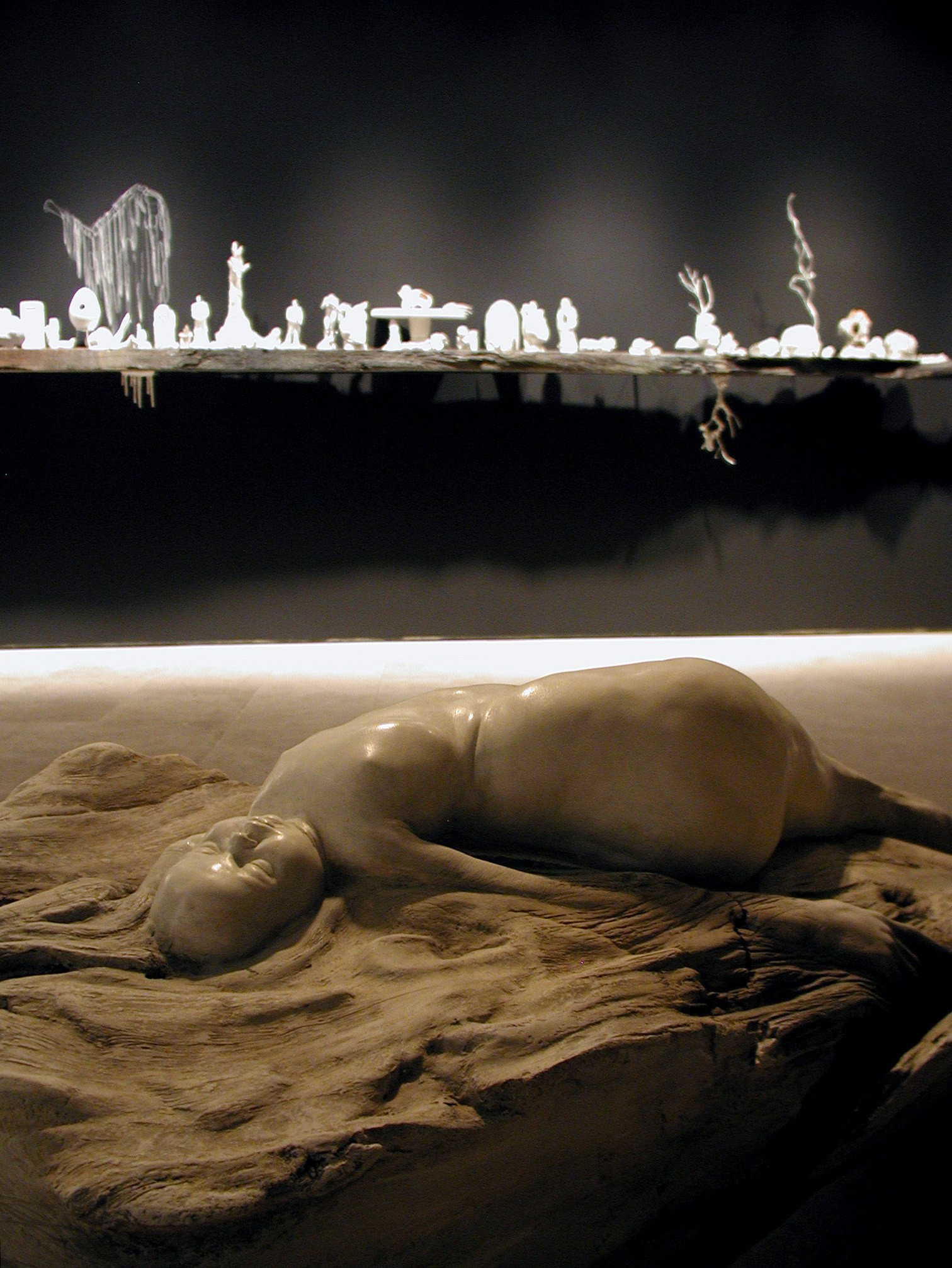 Installation view of Drawn Out of My Mind at Lehmann Maupin New York
