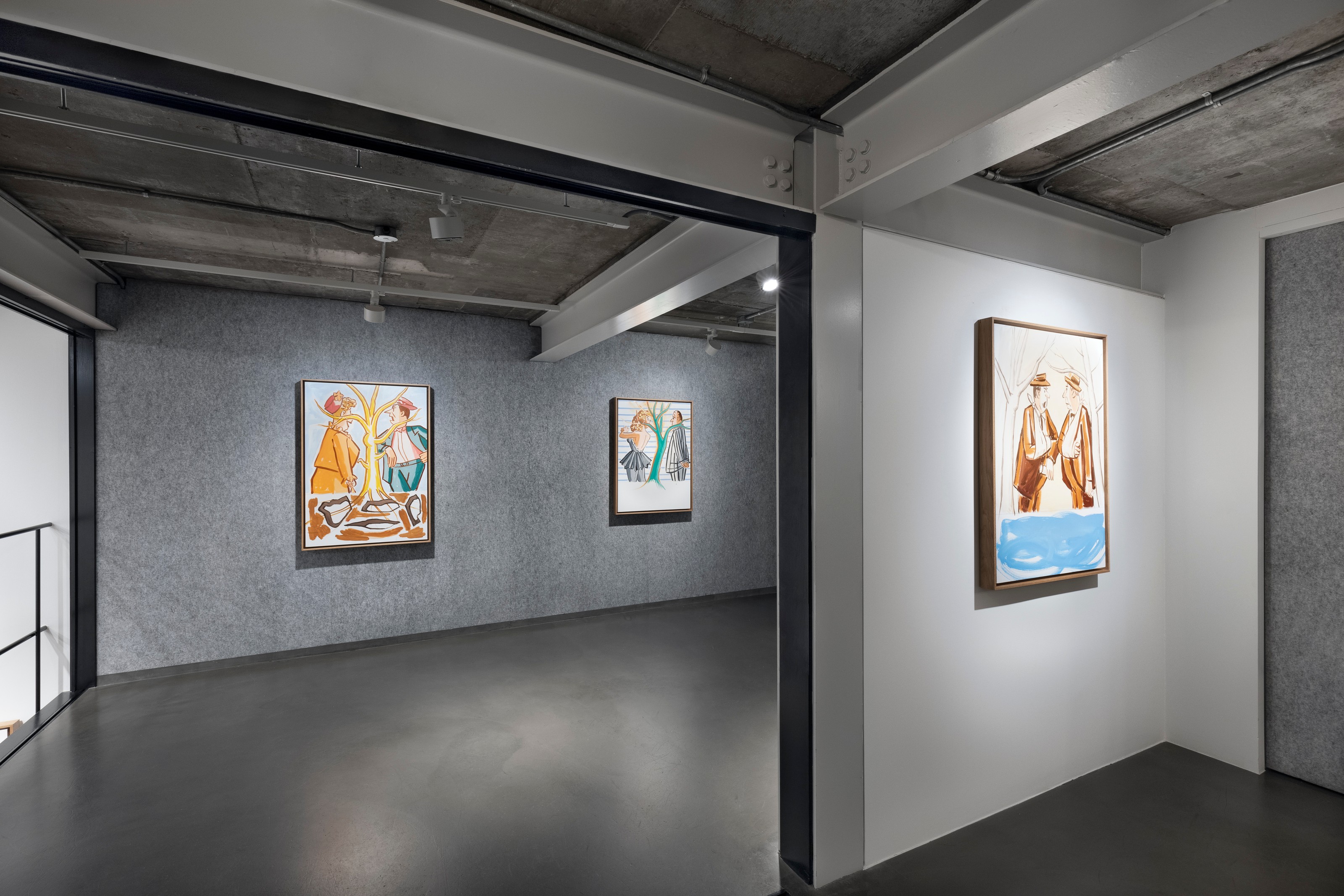 Installation view of David Salle at Lehmann Maupin Seoul