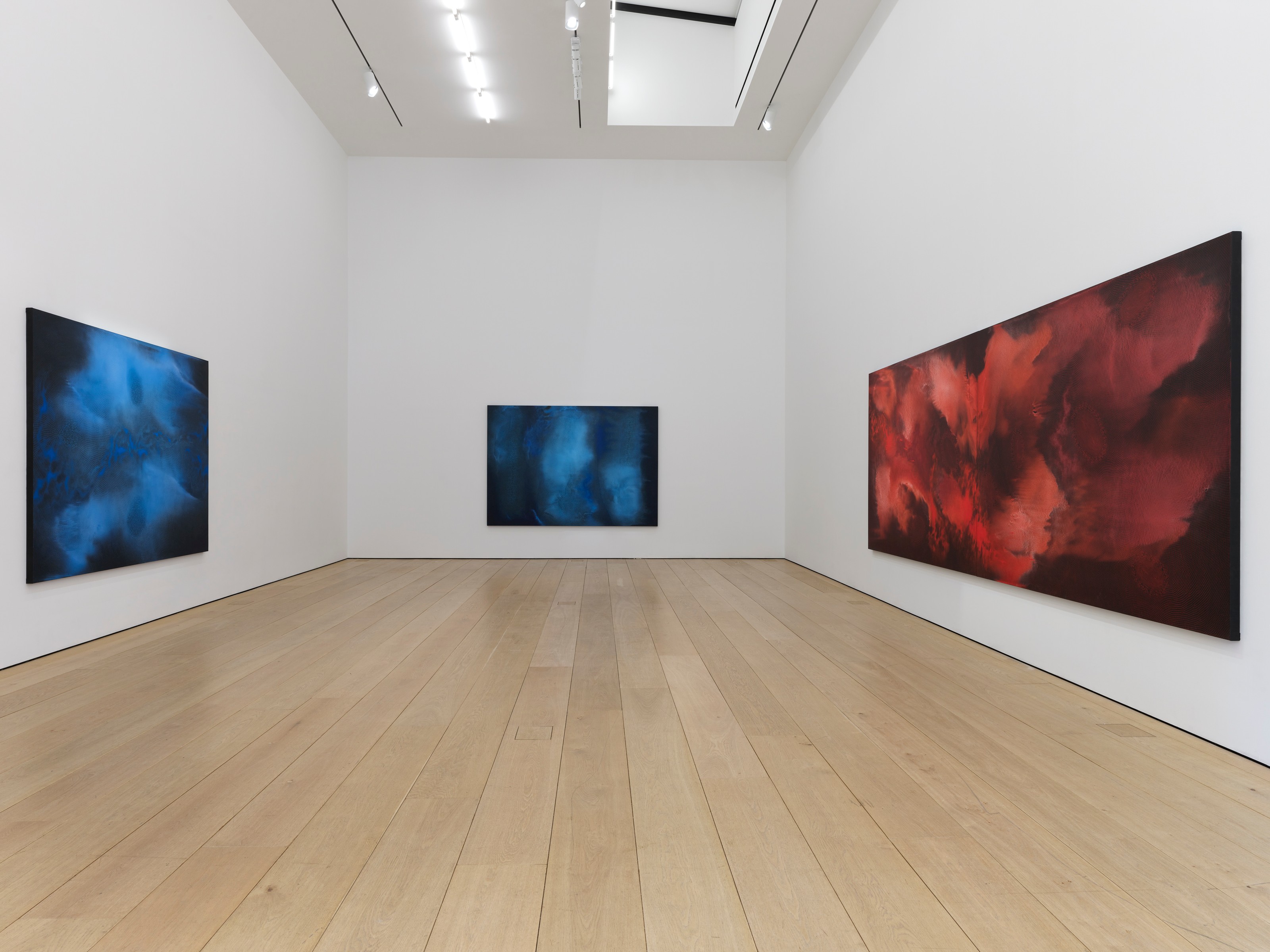 Installation view of Shirazeh Houshiary at Lehmann Maupin New York