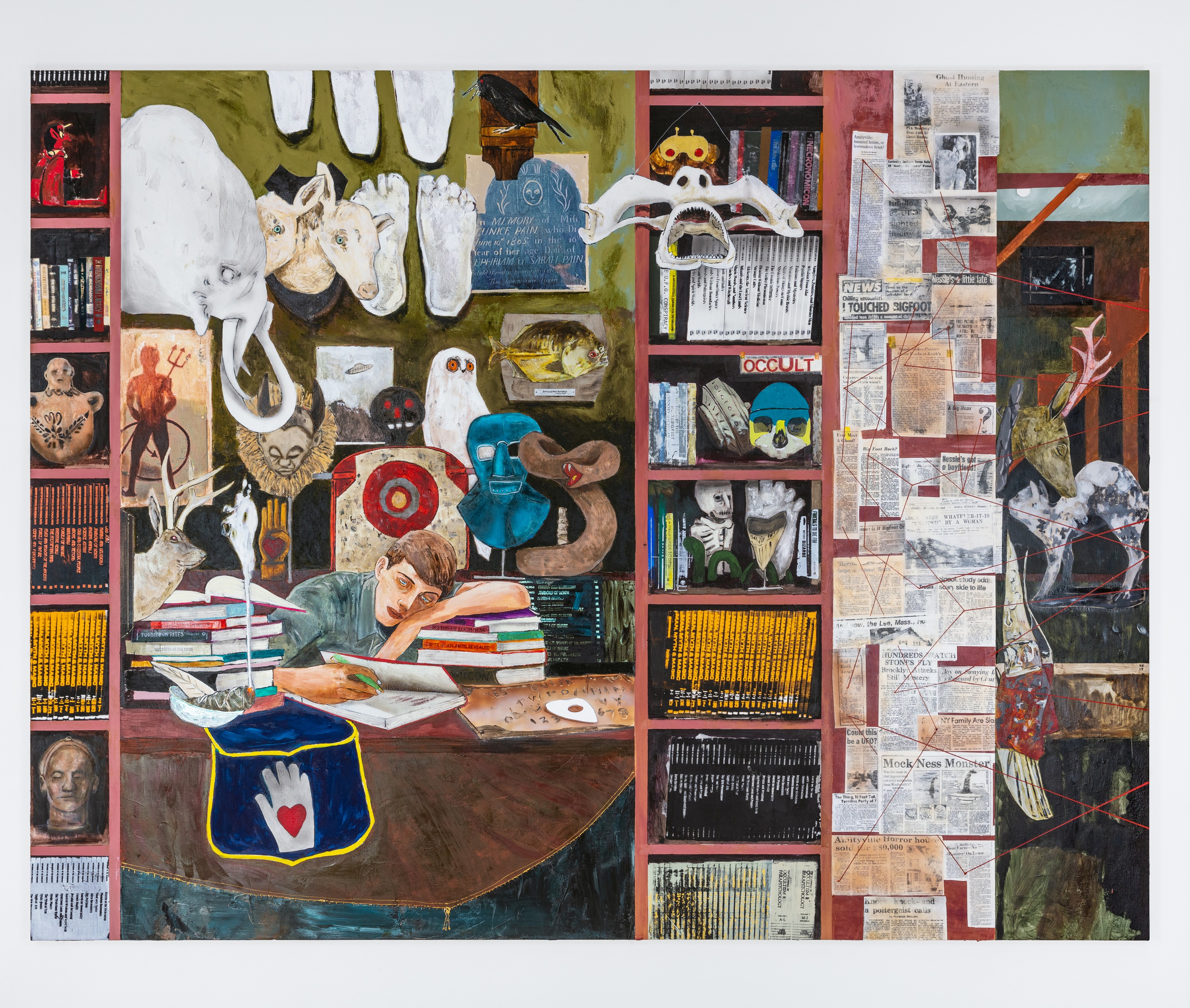 Painting by Hernan Bas