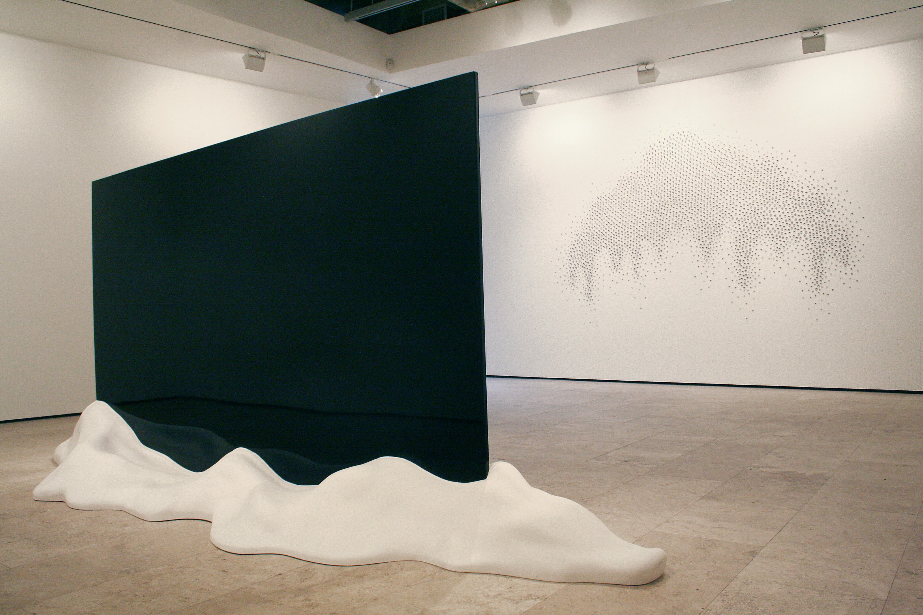 Installation view of Teresita Fernández at Lehmann Maupin New York
