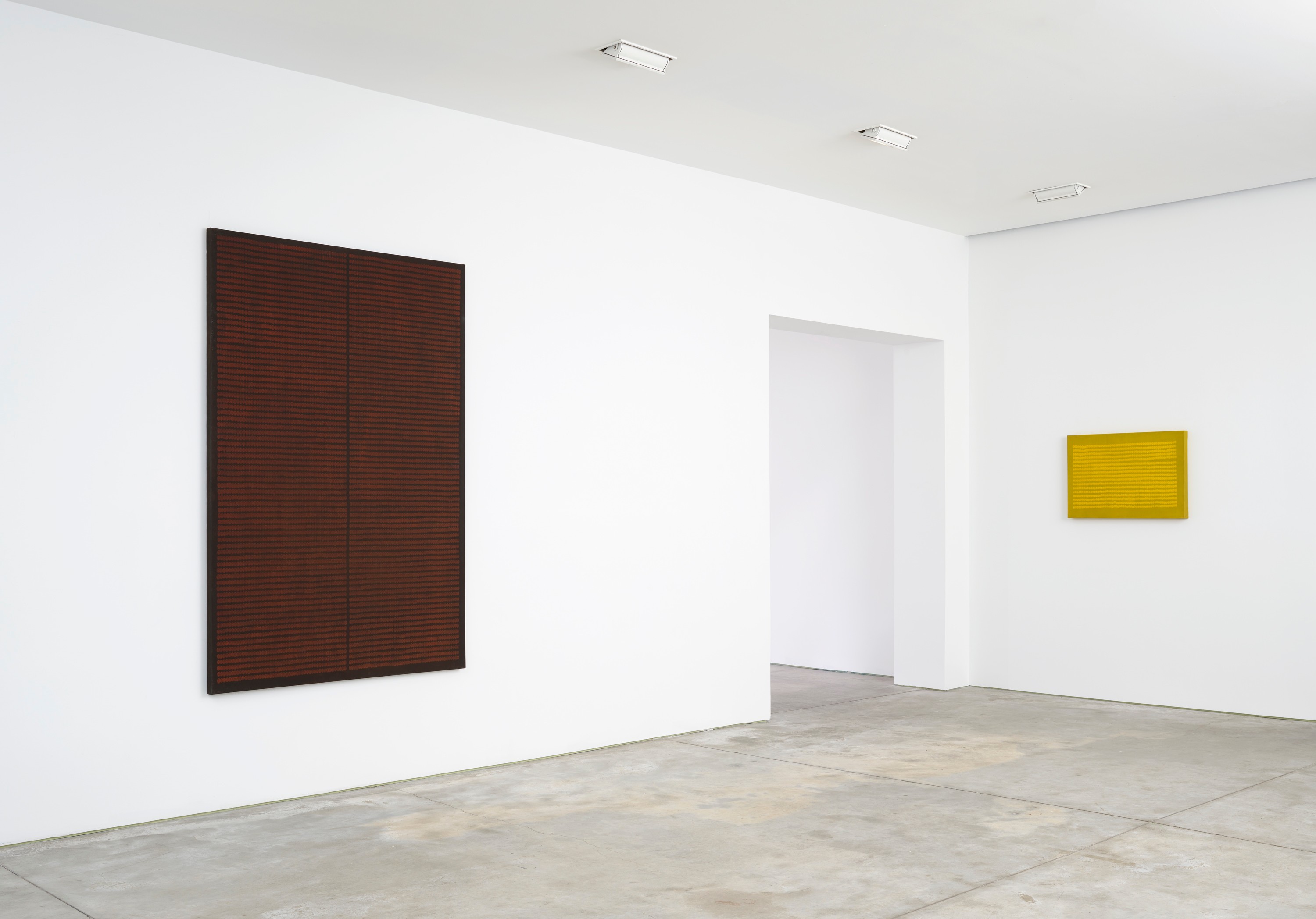 Installation view of Kim Guiline at Lehmann Maupin New York