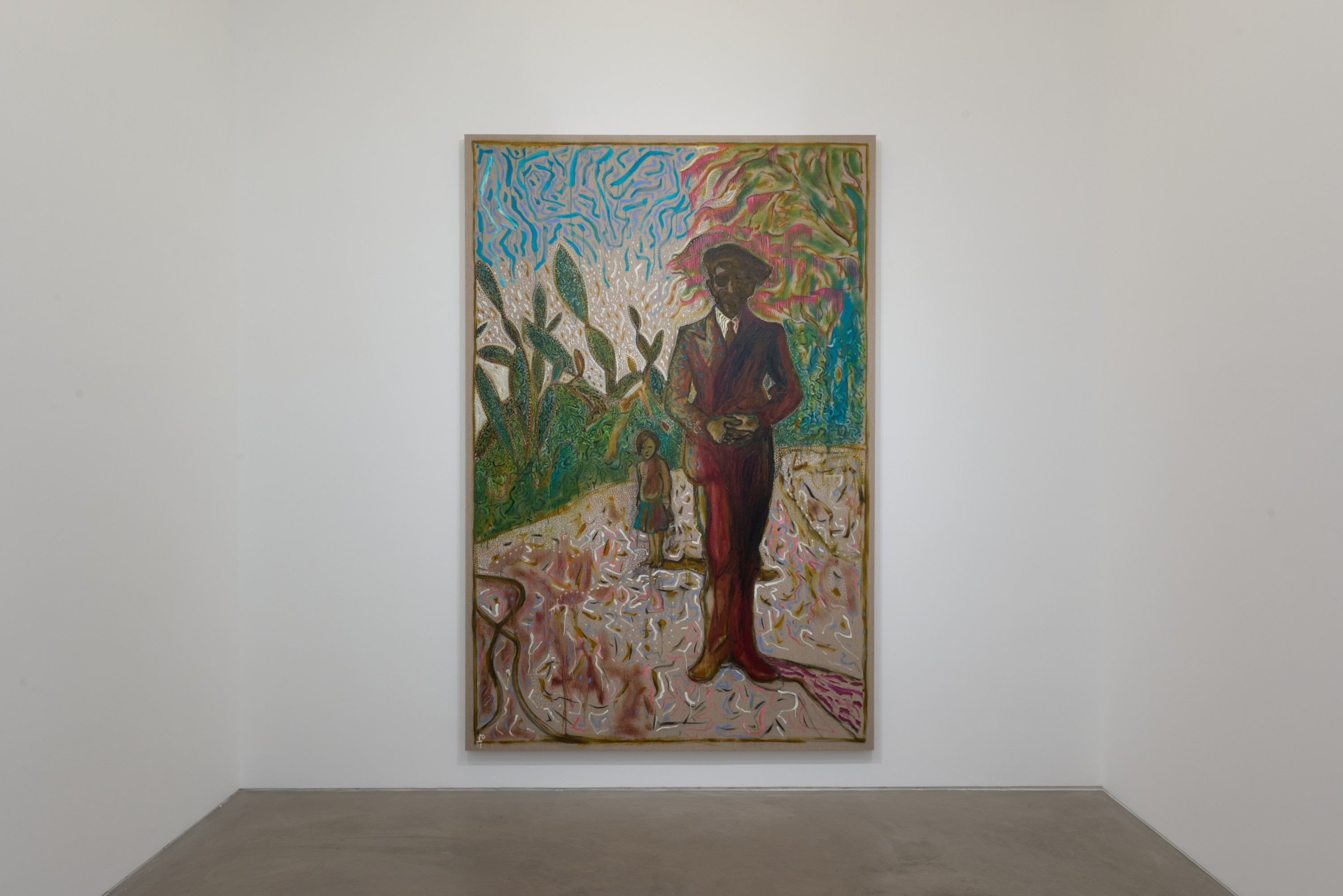 Installation view of edge of the forest at Lehmann Maupin Hong Kong