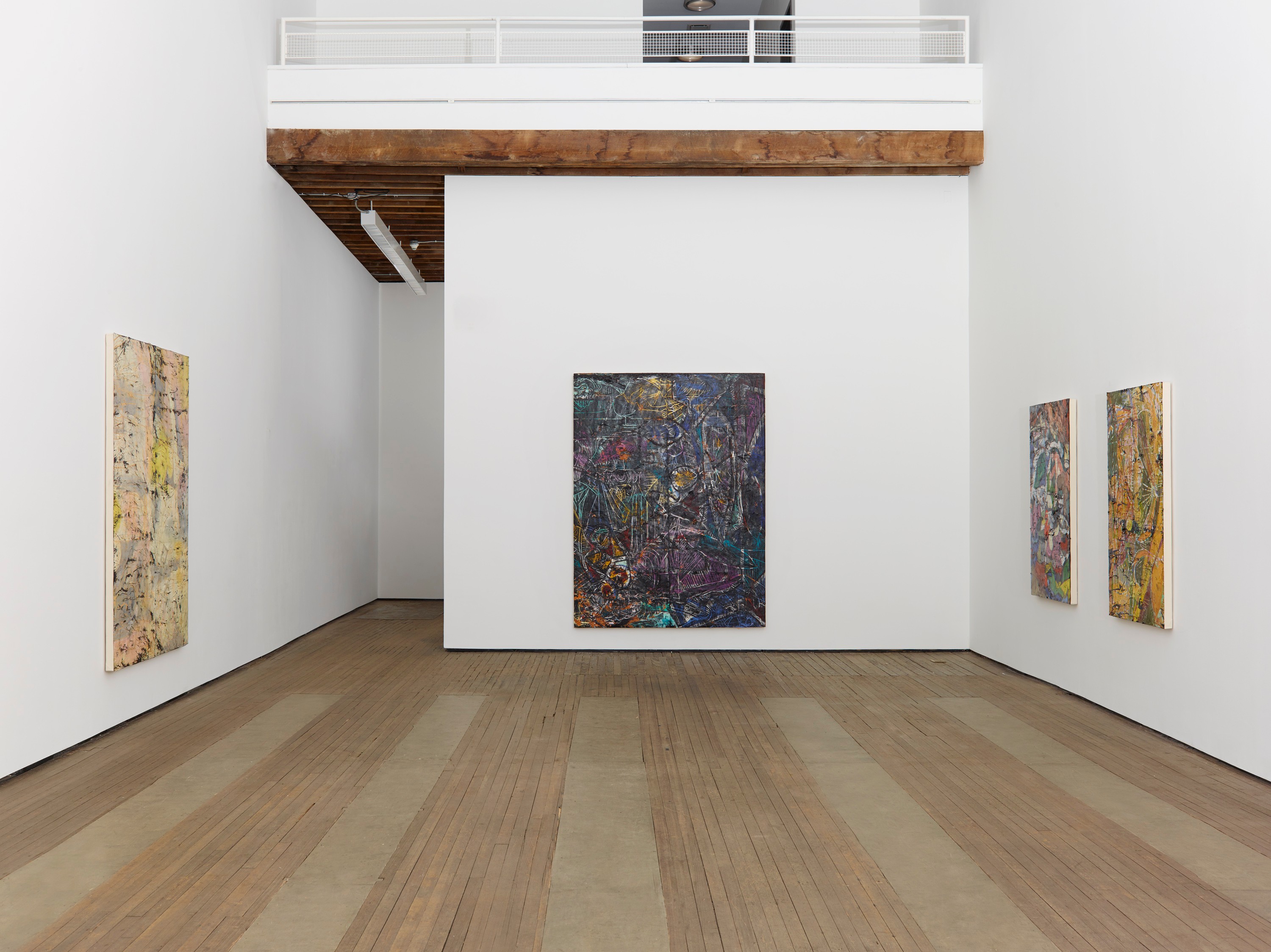 Installation view of New Paintings at Lehmann Maupin New York