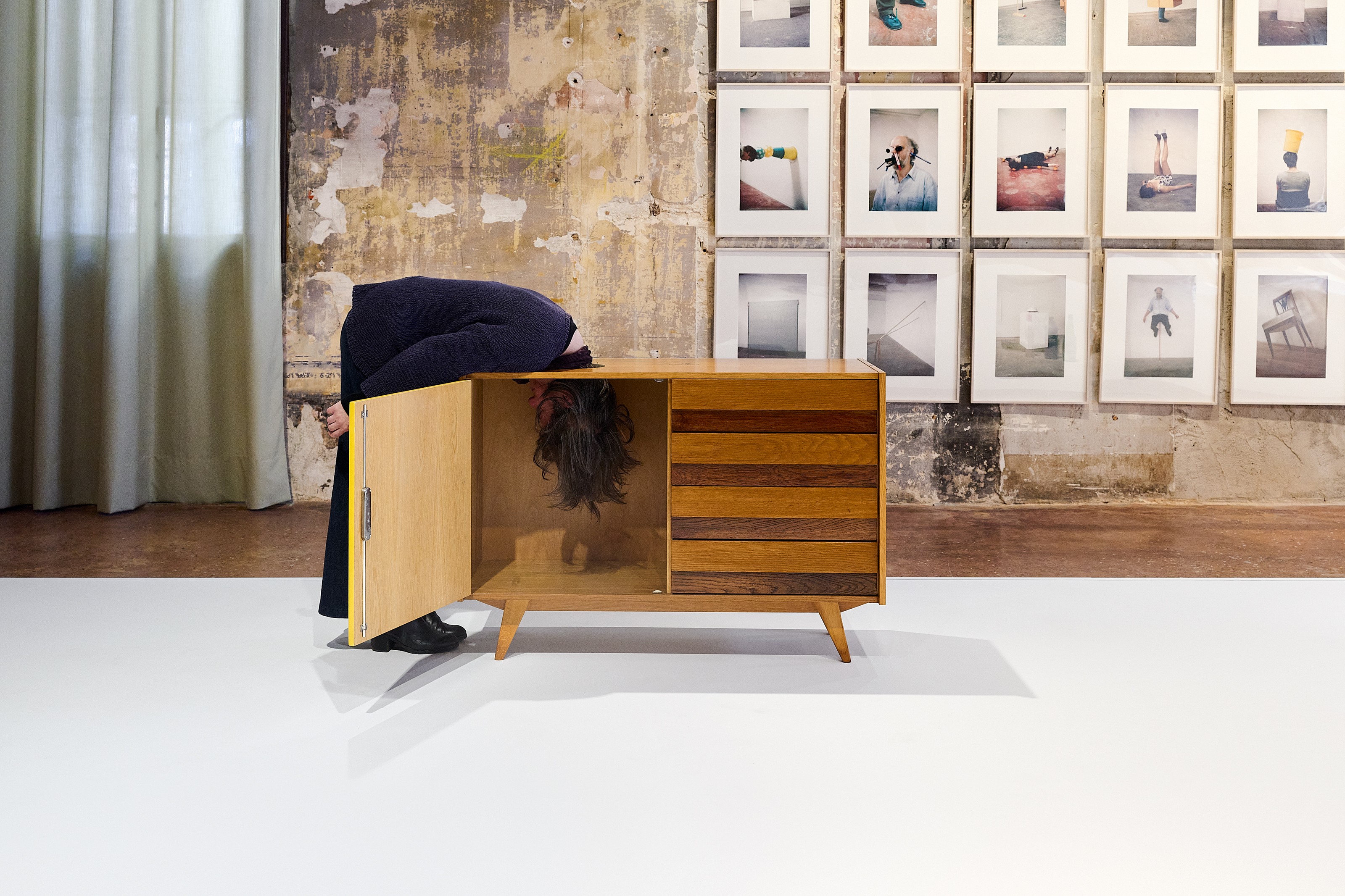 Installation view of Erwin Wurm at Museo Fortuny