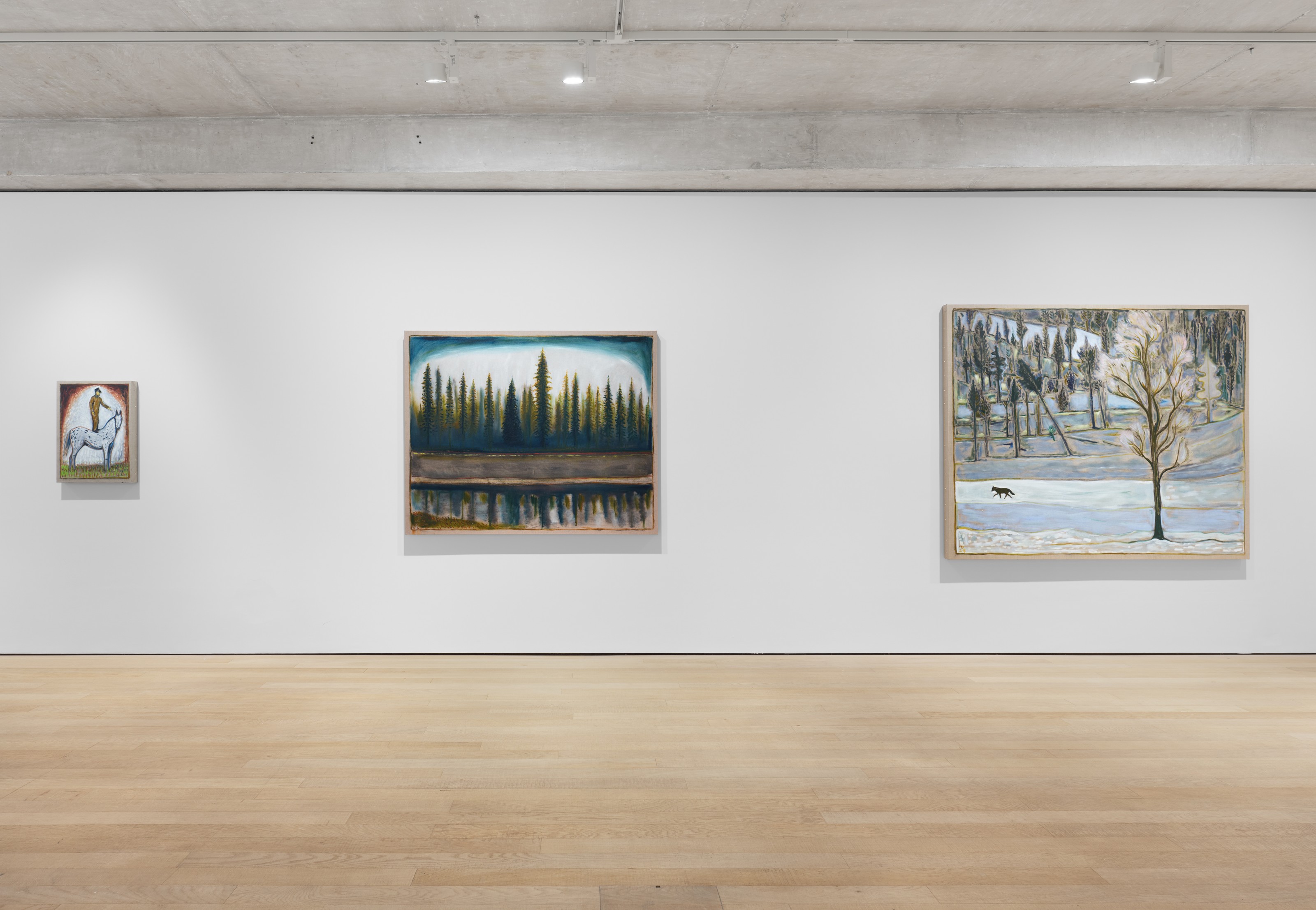 Installation view of Billy Childish at Lehmann Maupin London