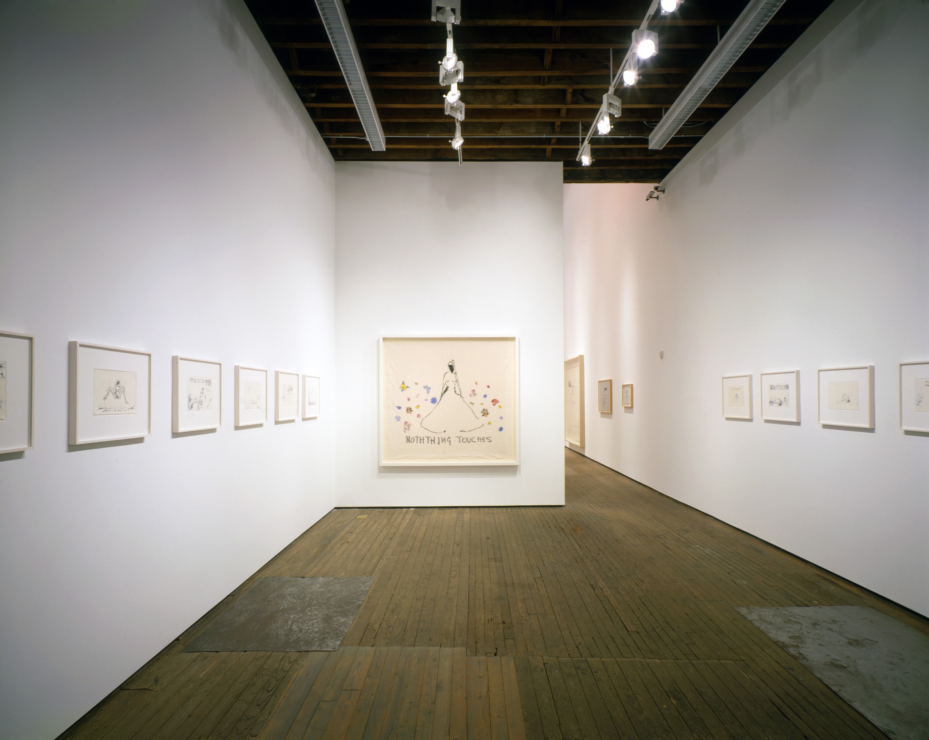 Installation view of Only God Knows I'm Good at Lehmann Maupin New York
